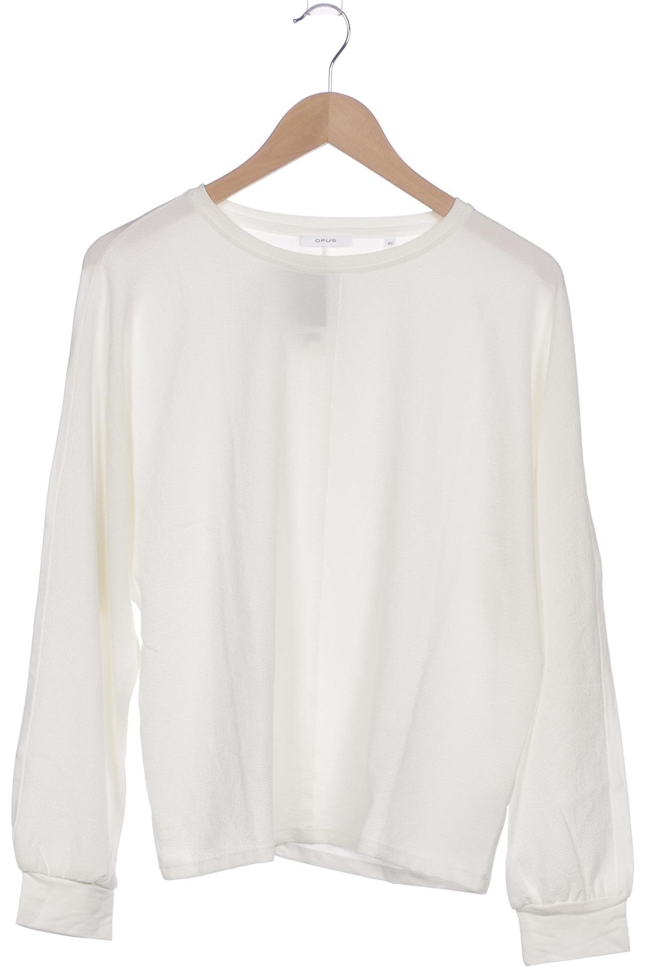 

Opus Damen Langarmshirt, weiß, Gr. 40