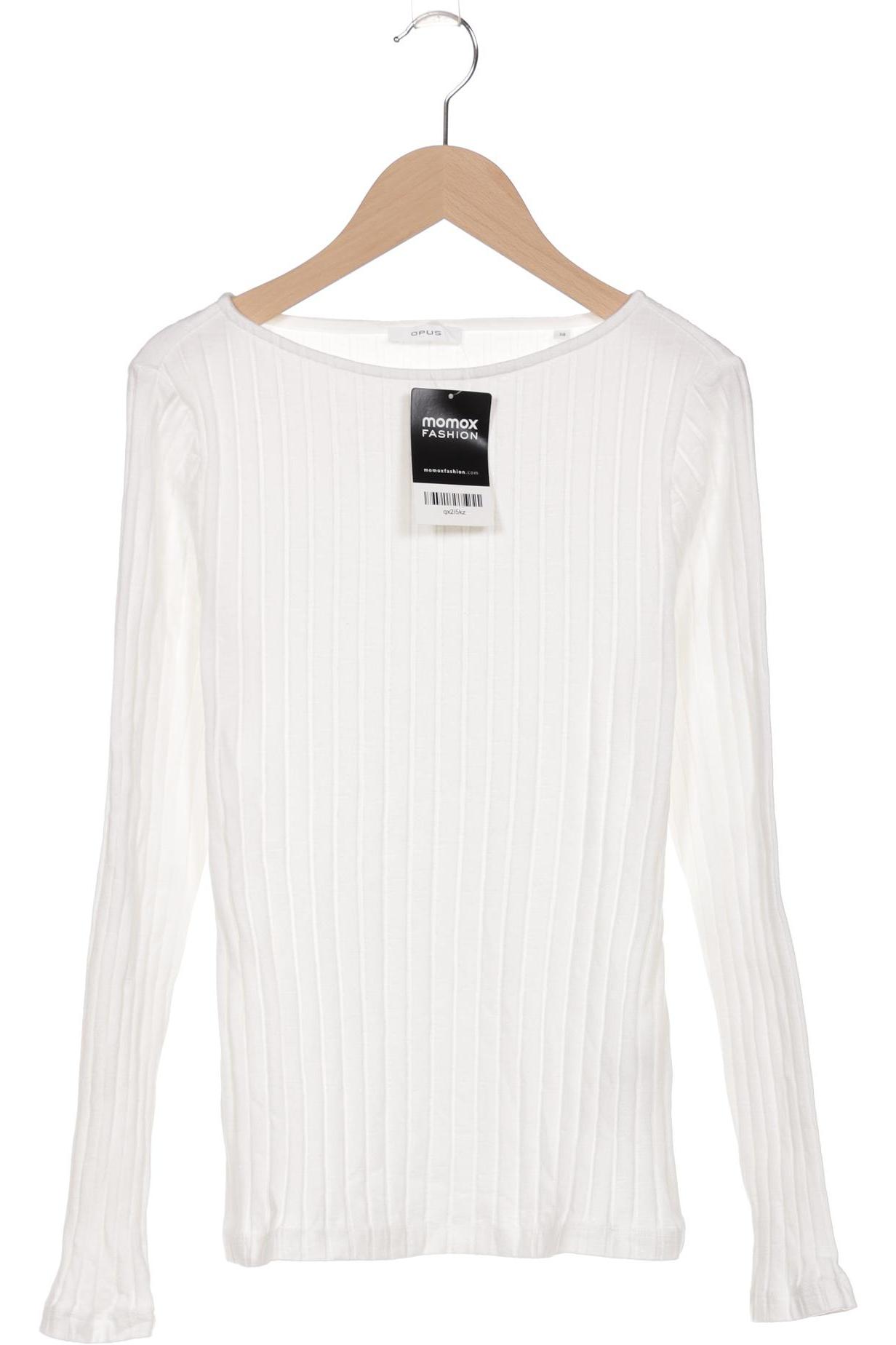 

Opus Damen Langarmshirt, weiß, Gr. 38