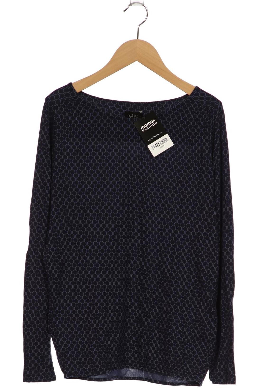 

Opus Damen Langarmshirt, marineblau, Gr. 38