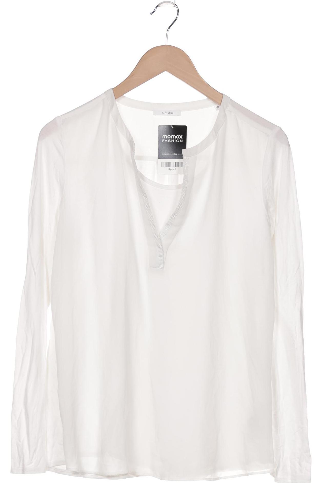 

Opus Damen Langarmshirt, weiß, Gr. 40