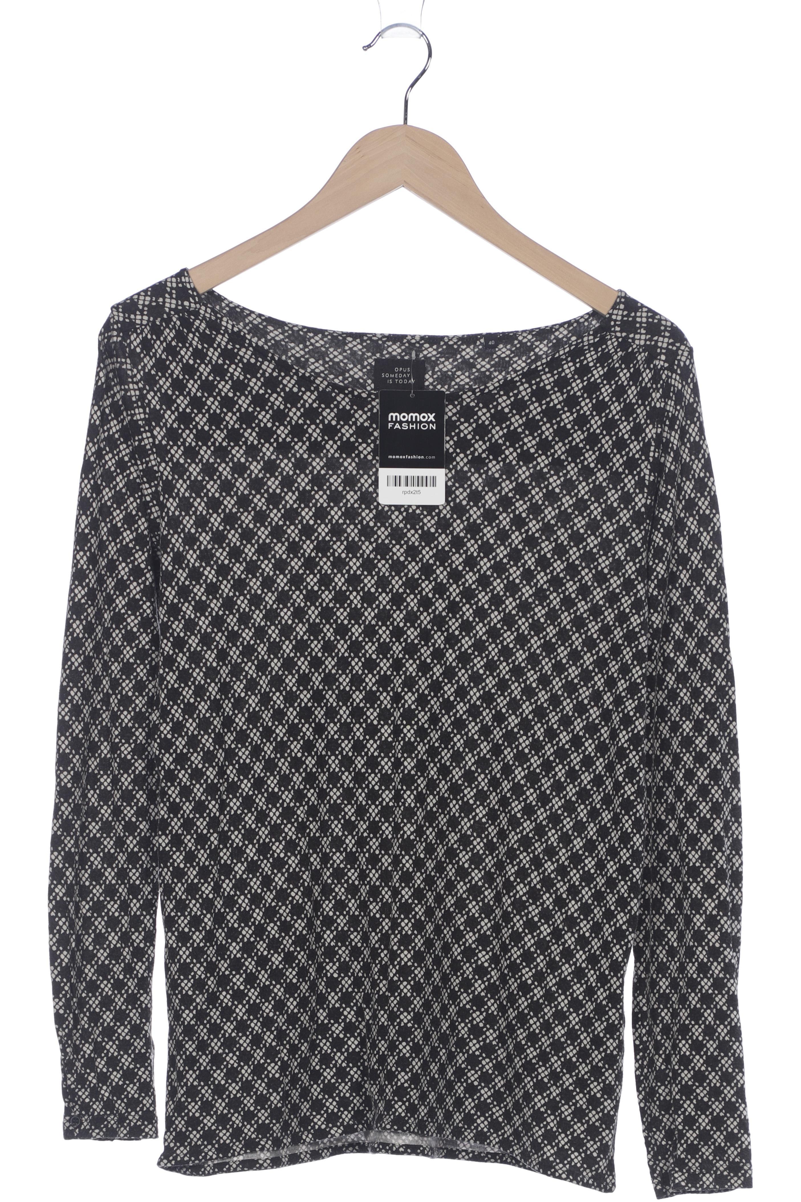 

Opus Damen Langarmshirt, schwarz, Gr. 40