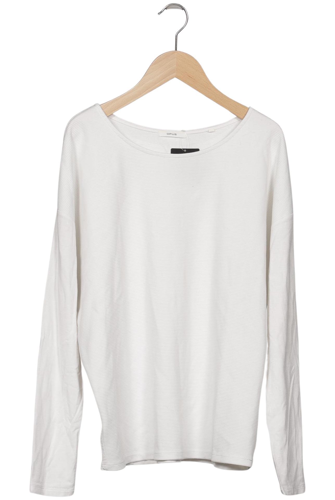 

Opus Damen Langarmshirt, weiß, Gr. 38