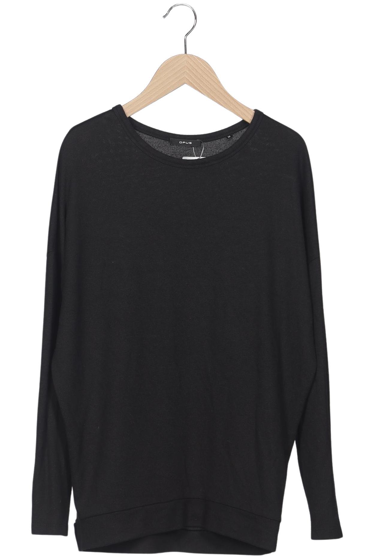 

Opus Damen Langarmshirt, schwarz, Gr. 36