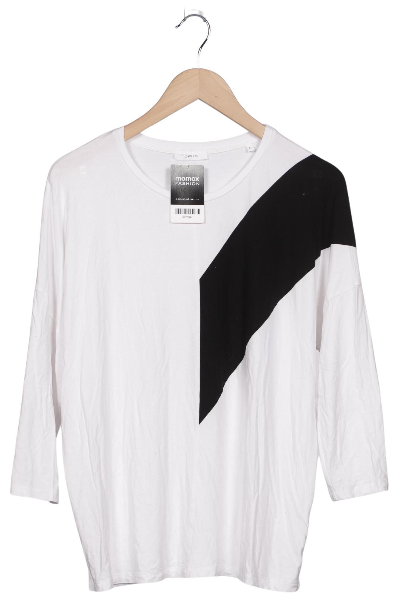 

Opus Damen Langarmshirt, weiß, Gr. 42