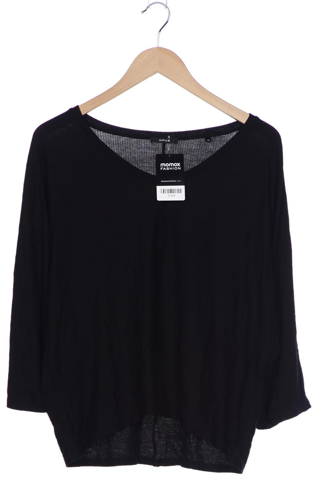 

Opus Damen Langarmshirt, schwarz, Gr. 40