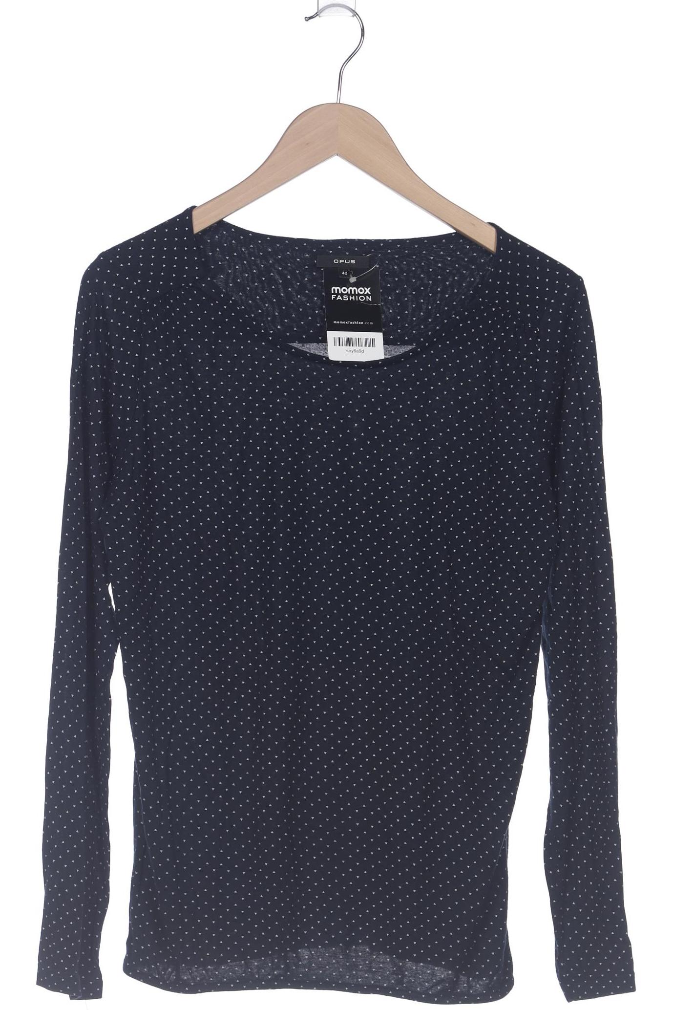 

Opus Damen Langarmshirt, marineblau, Gr. 40