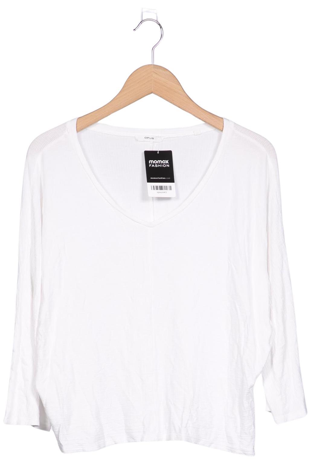 

Opus Damen Langarmshirt, weiß, Gr. 38