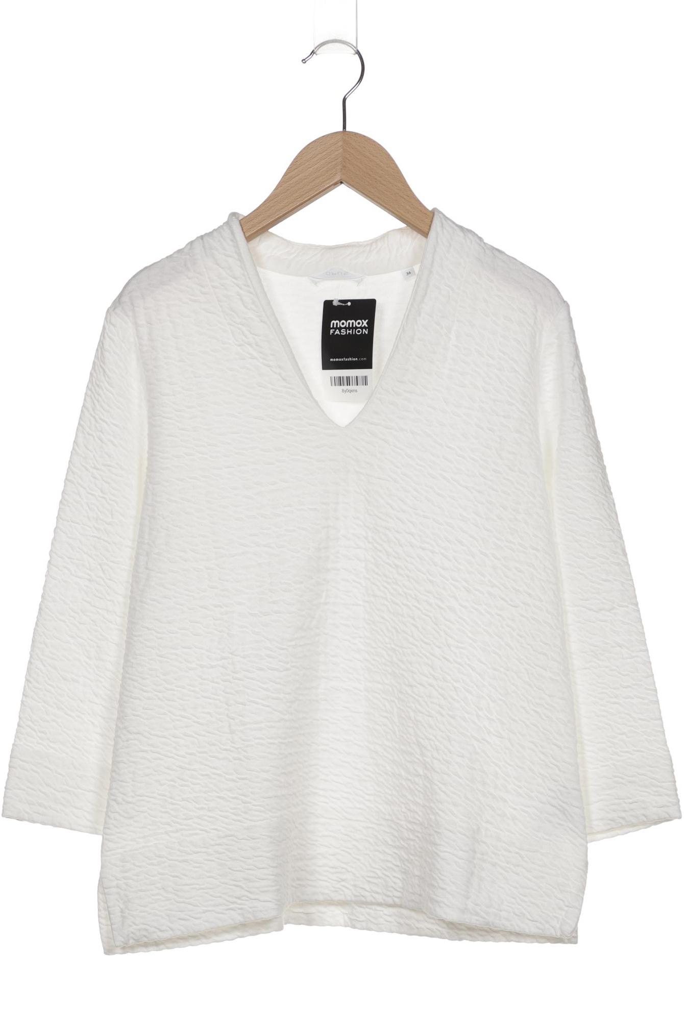 

Opus Damen Langarmshirt, weiß, Gr. 36