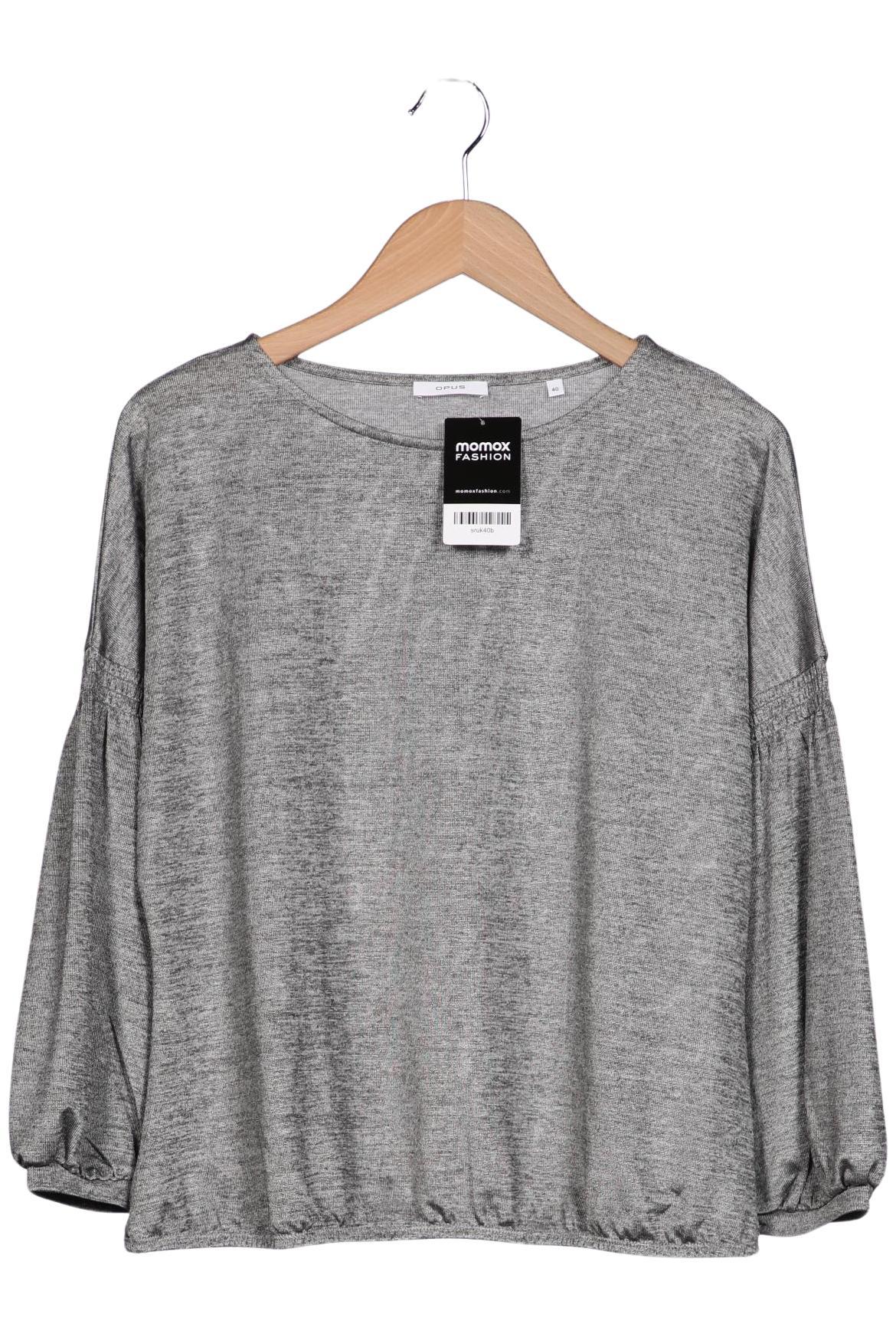 

Opus Damen Langarmshirt, grau, Gr. 40