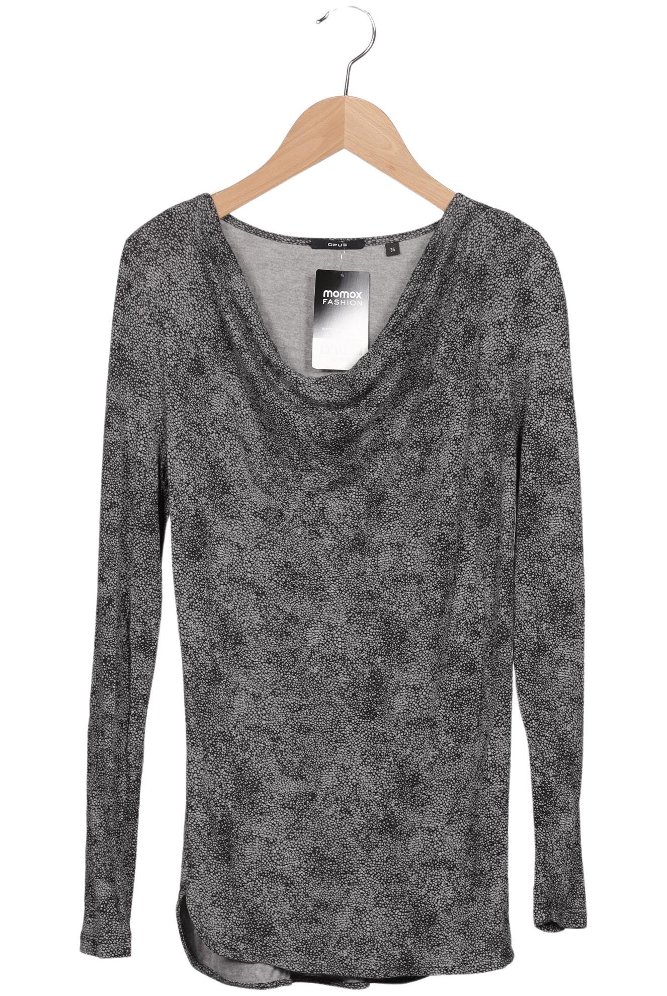 

Opus Damen Langarmshirt, grau, Gr. 36