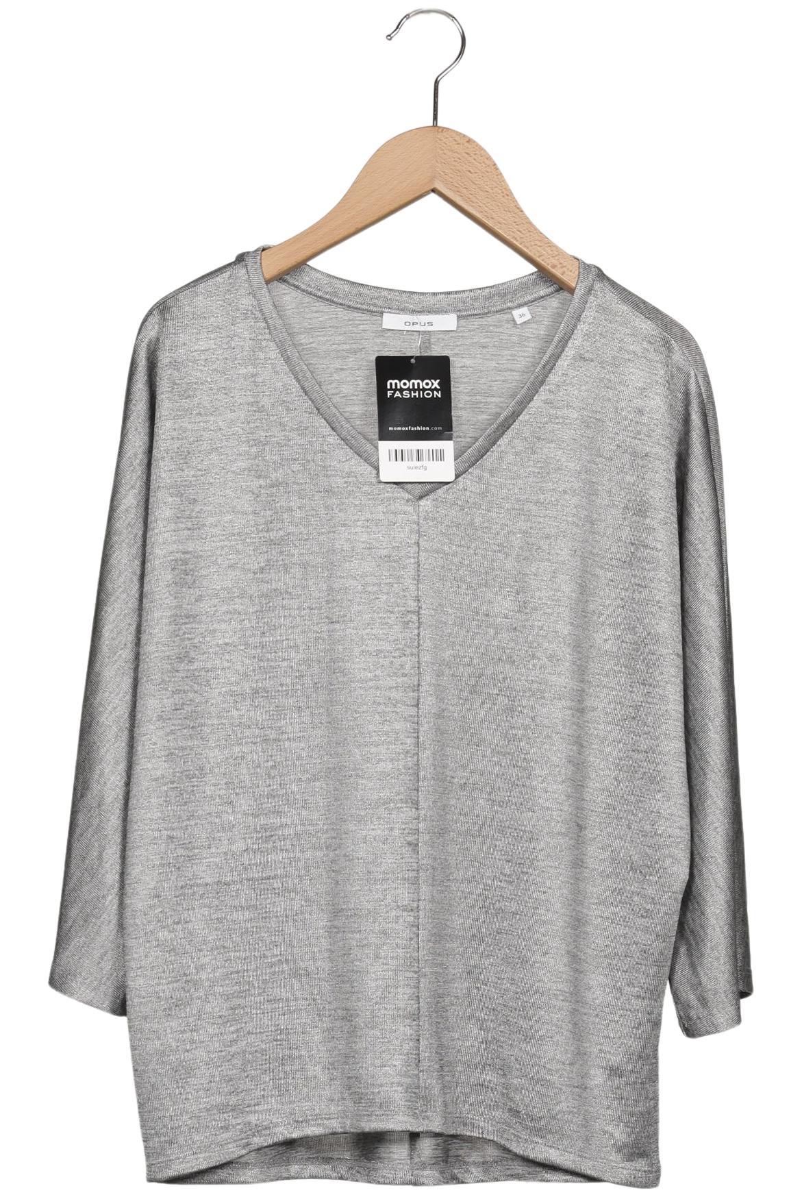 

Opus Damen Langarmshirt, grau, Gr. 36