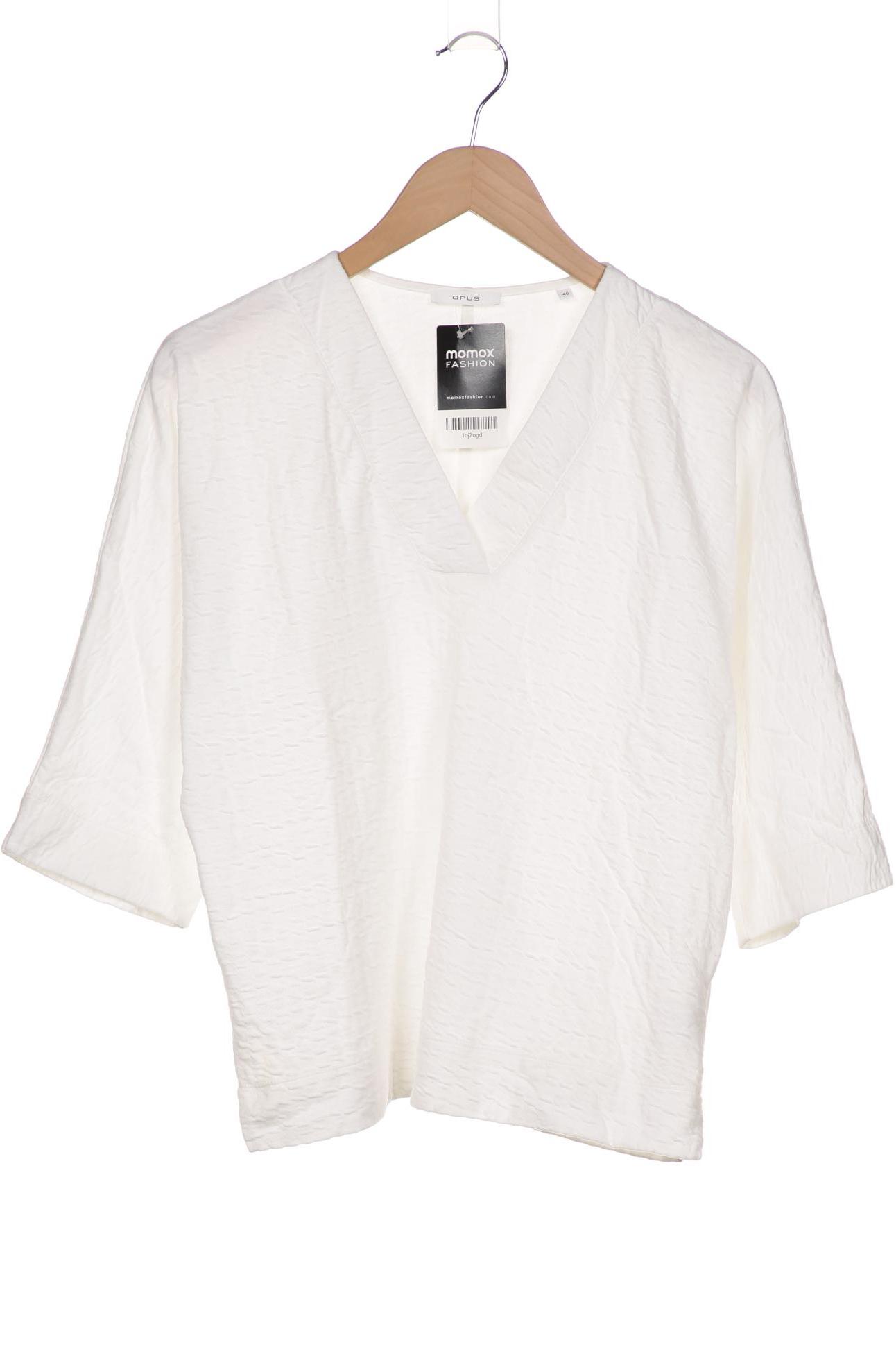 

Opus Damen Langarmshirt, weiß, Gr. 40