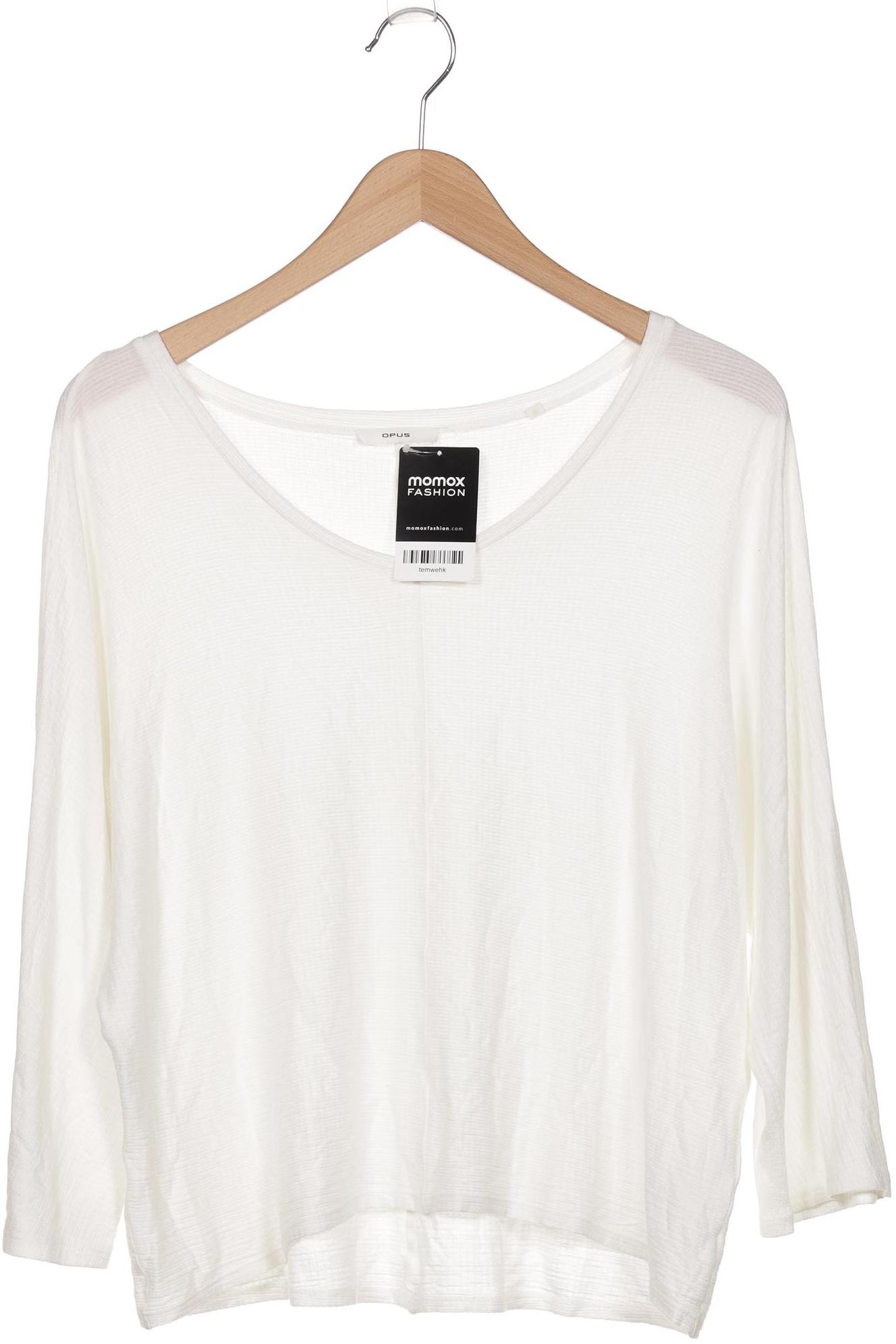 

Opus Damen Langarmshirt, weiß, Gr. 38