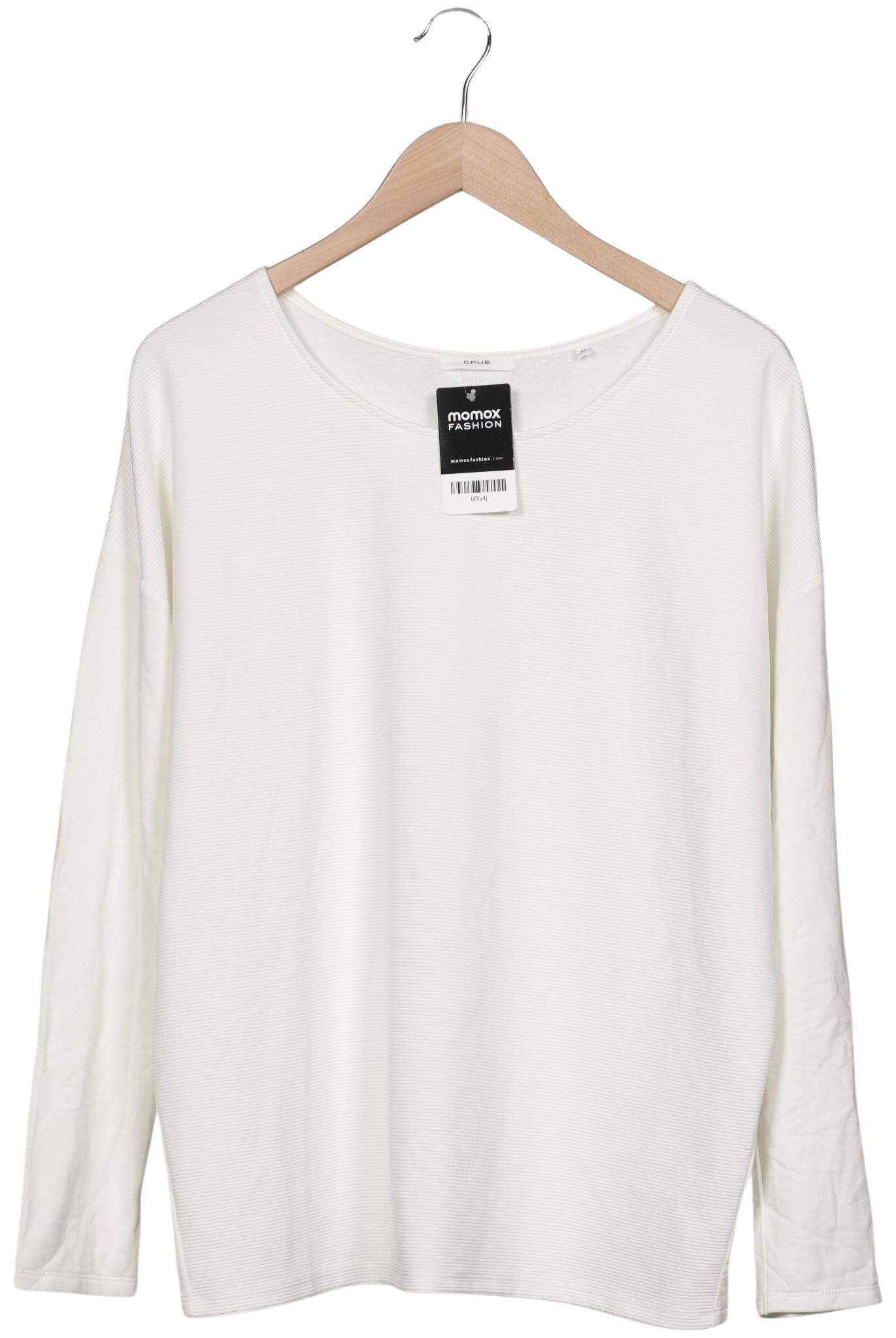 

Opus Damen Langarmshirt, weiß, Gr. 44