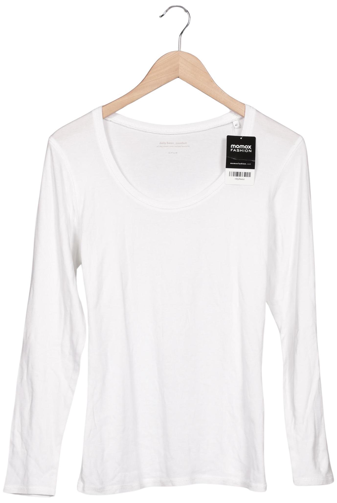 

Opus Damen Langarmshirt, weiß, Gr. 42