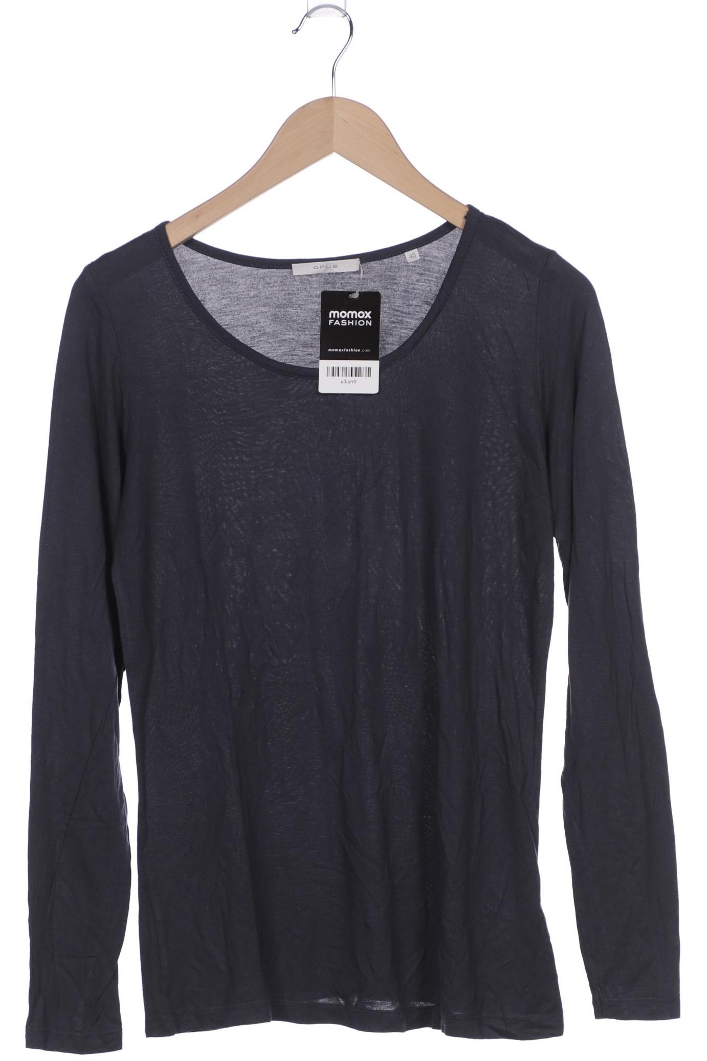 

Opus Damen Langarmshirt, grau, Gr. 40