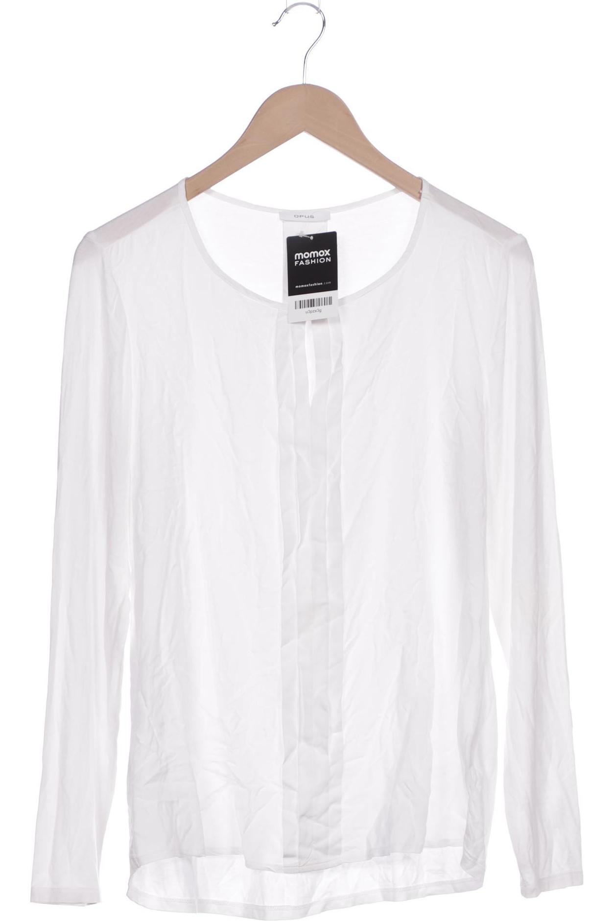 

Opus Damen Langarmshirt, weiß, Gr. 40