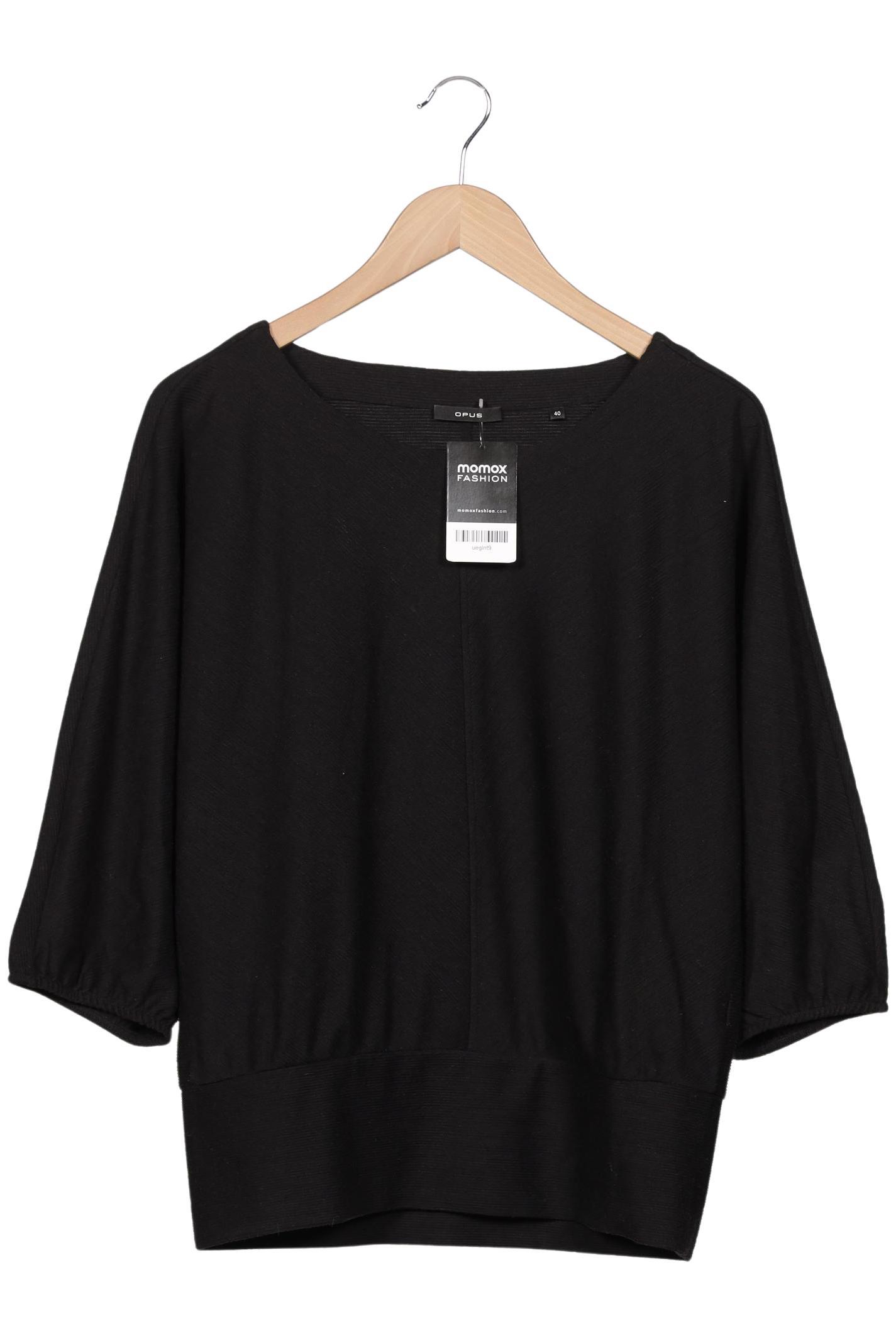 

Opus Damen Langarmshirt, schwarz, Gr. 40