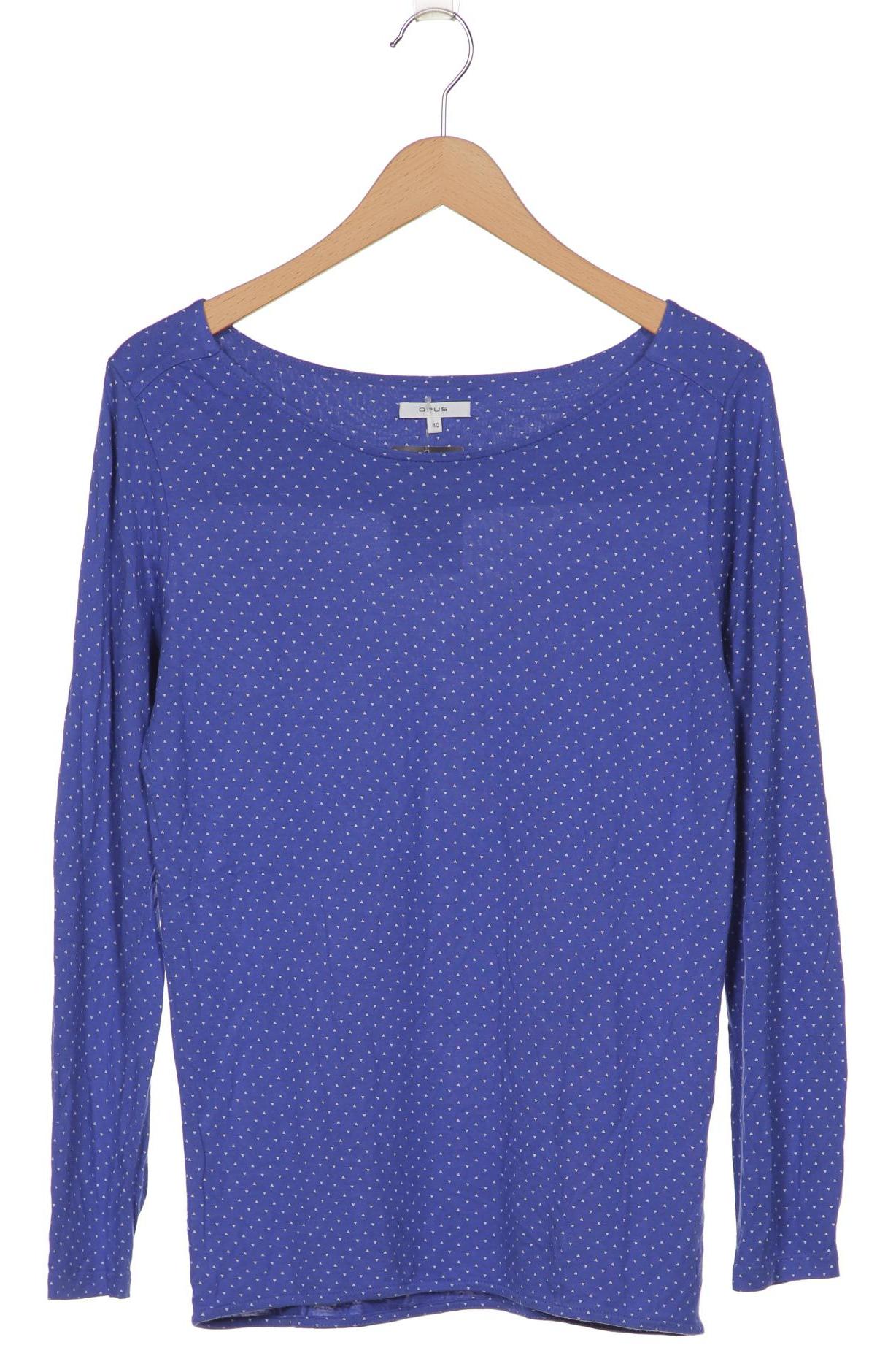 

Opus Damen Langarmshirt, blau, Gr. 40