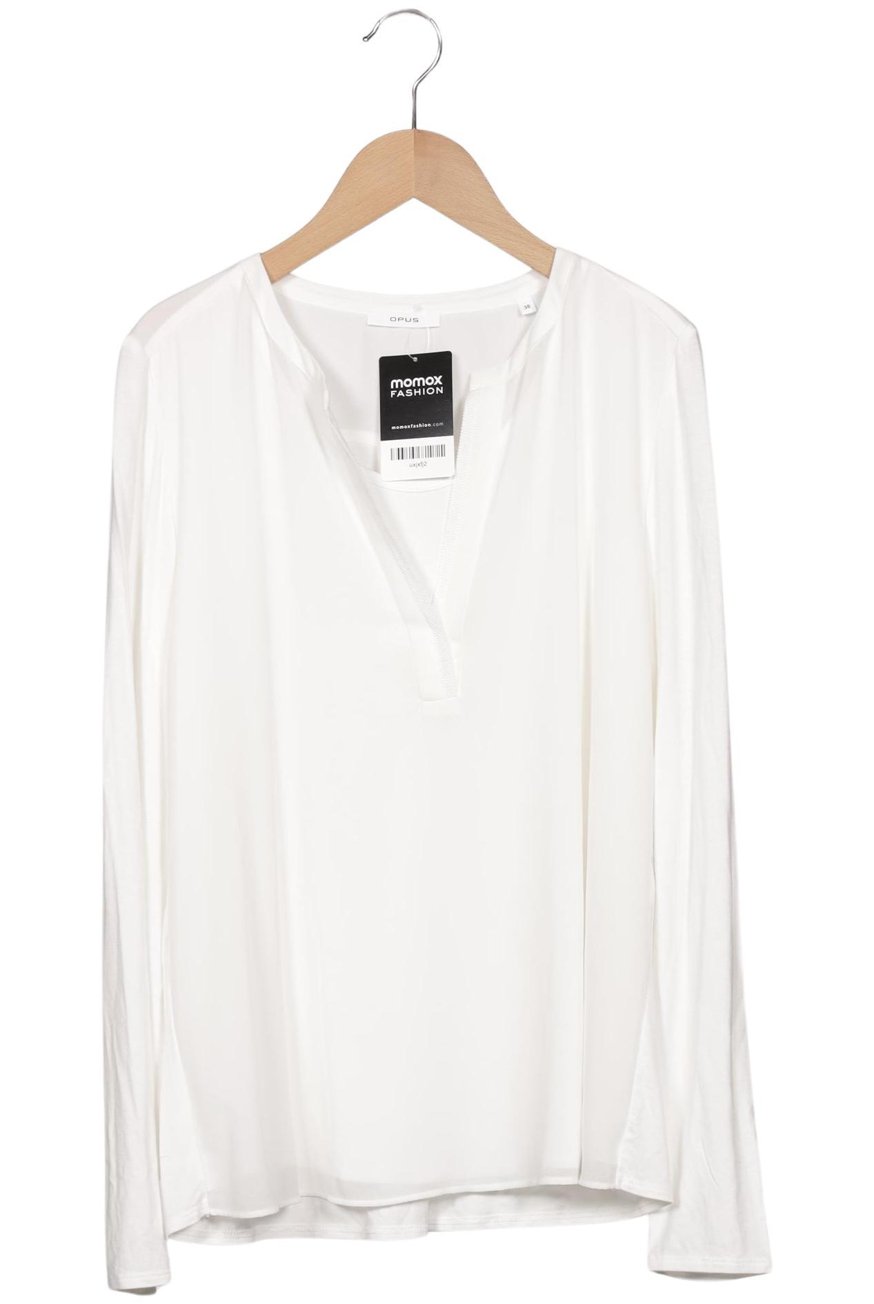 

Opus Damen Langarmshirt, weiß, Gr. 38