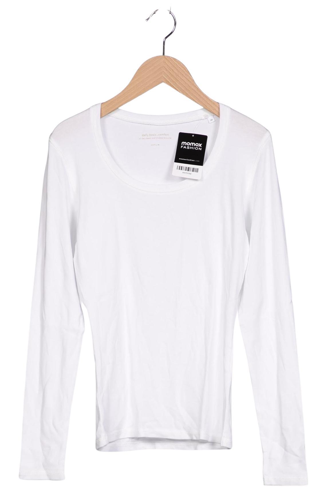 

Opus Damen Langarmshirt, weiß, Gr. 36