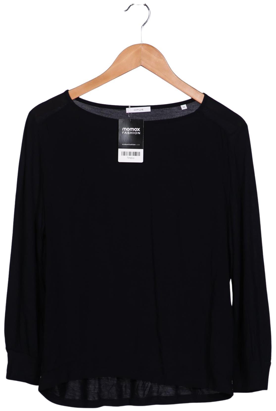 

Opus Damen Langarmshirt, schwarz, Gr. 36