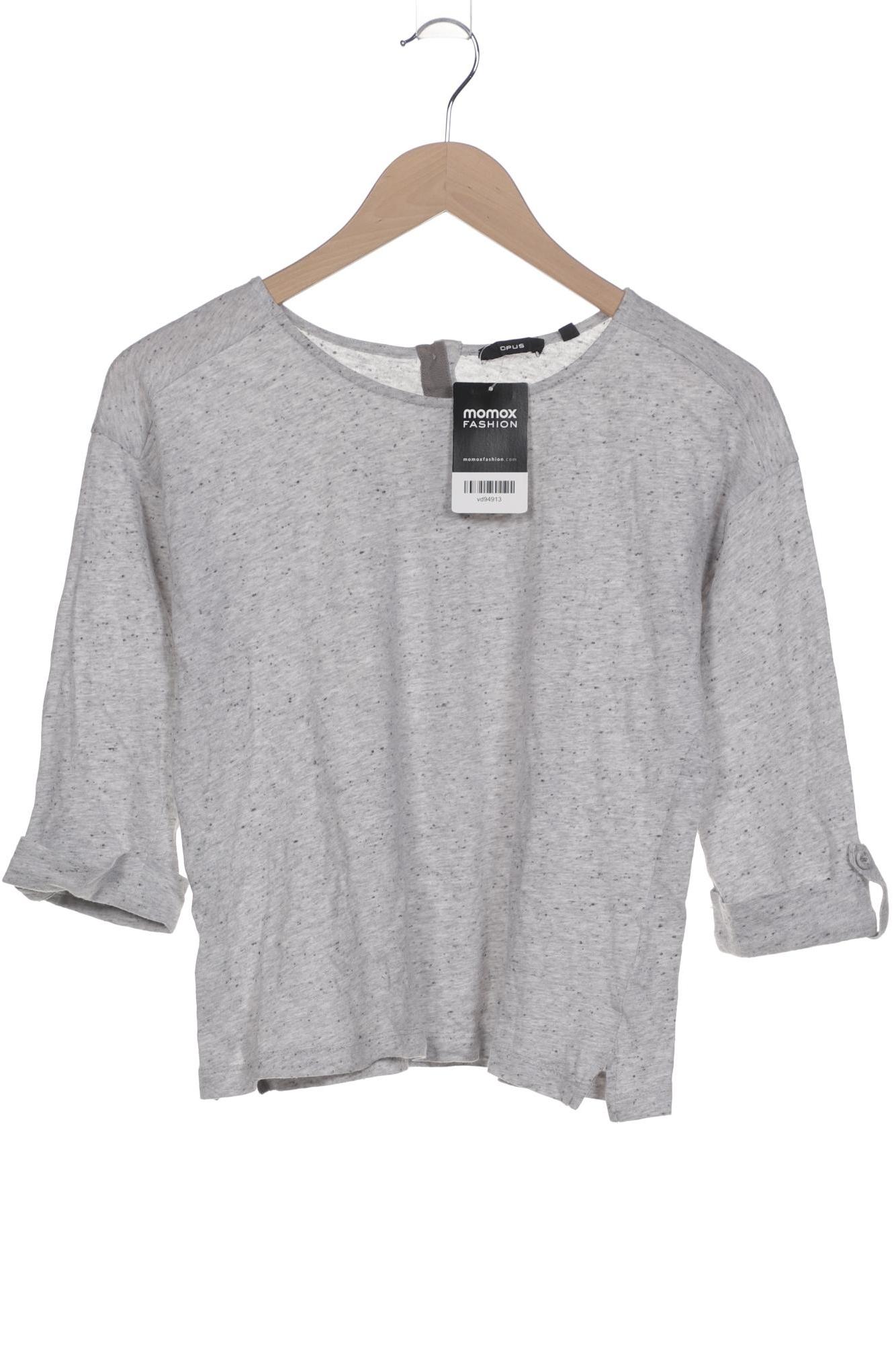 

Opus Damen Langarmshirt, grau, Gr. 36