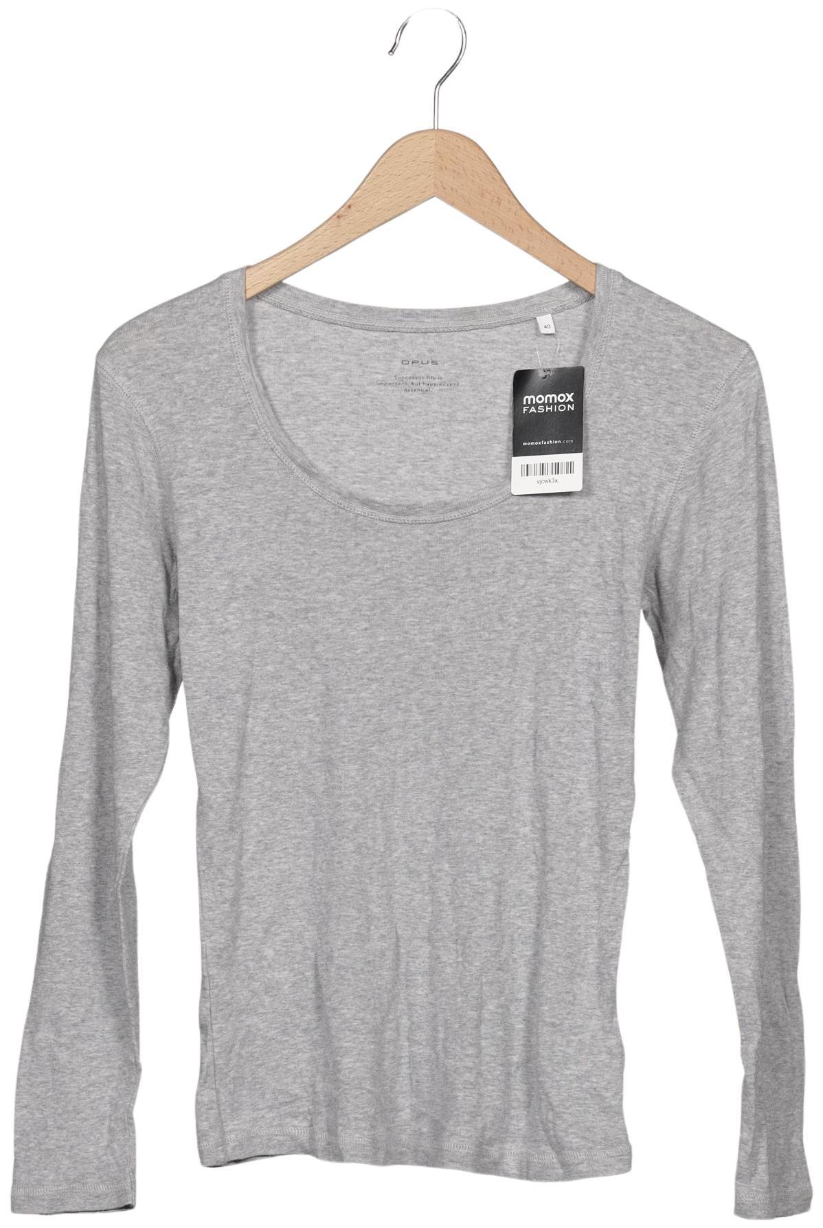 

Opus Damen Langarmshirt, grau, Gr. 40