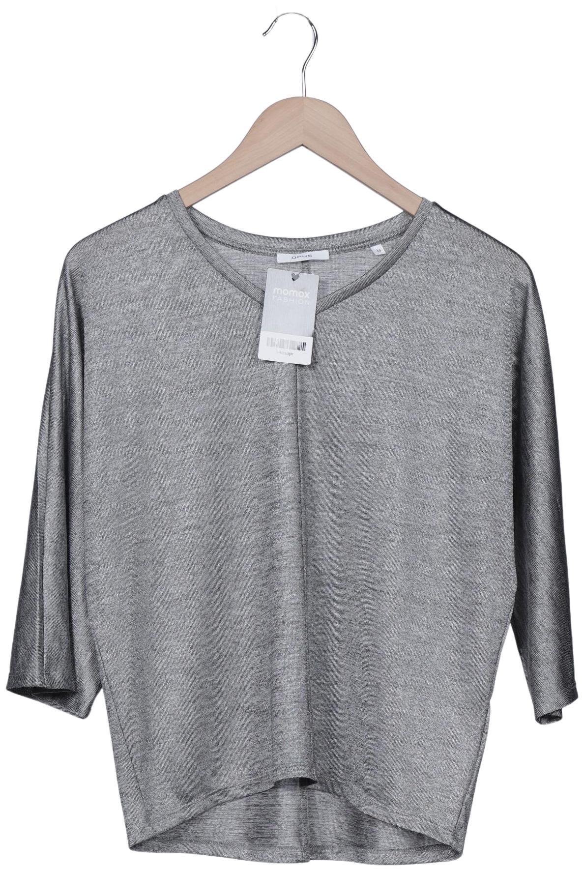 

Opus Damen Langarmshirt, grau, Gr. 36
