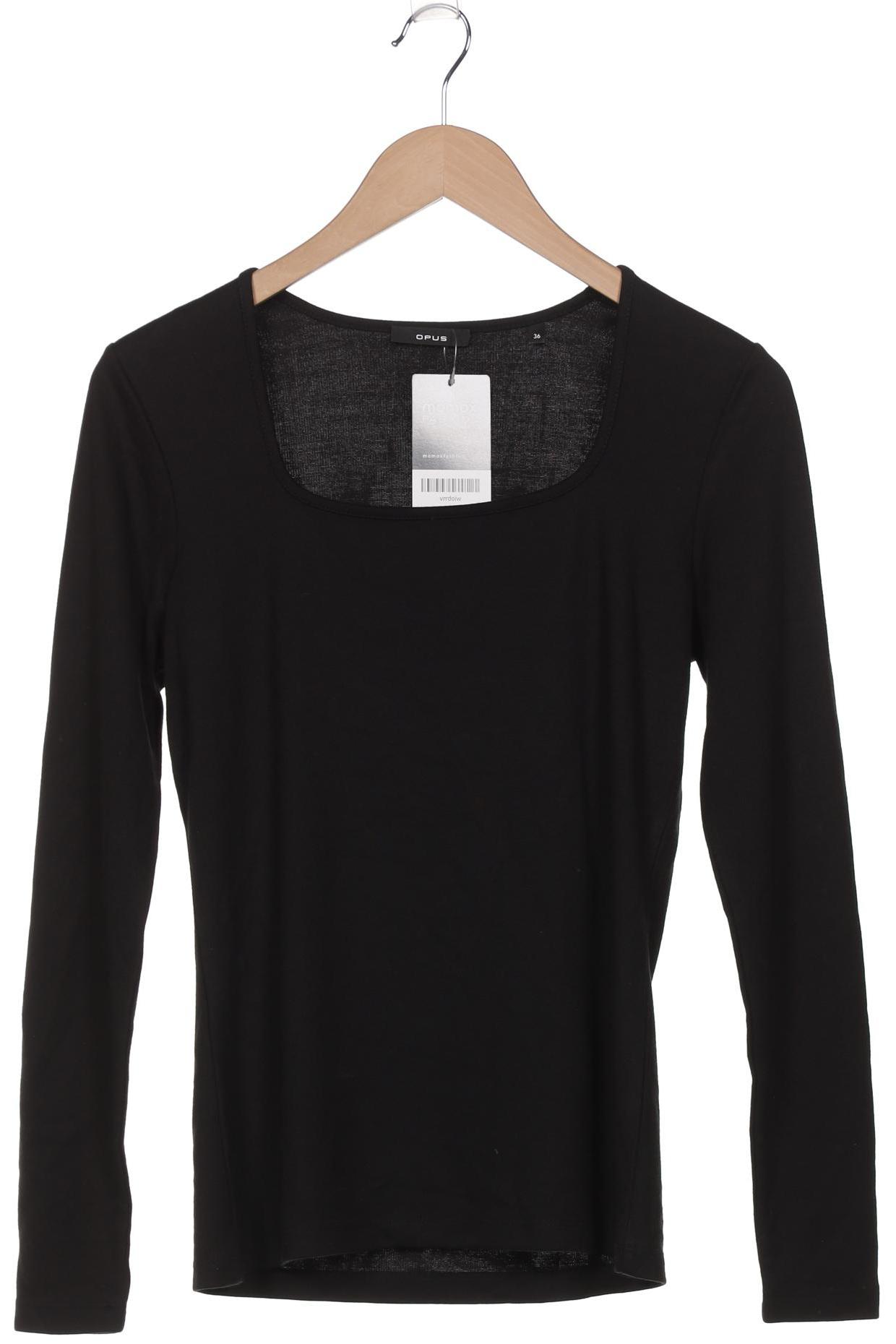 

Opus Damen Langarmshirt, schwarz, Gr. 36