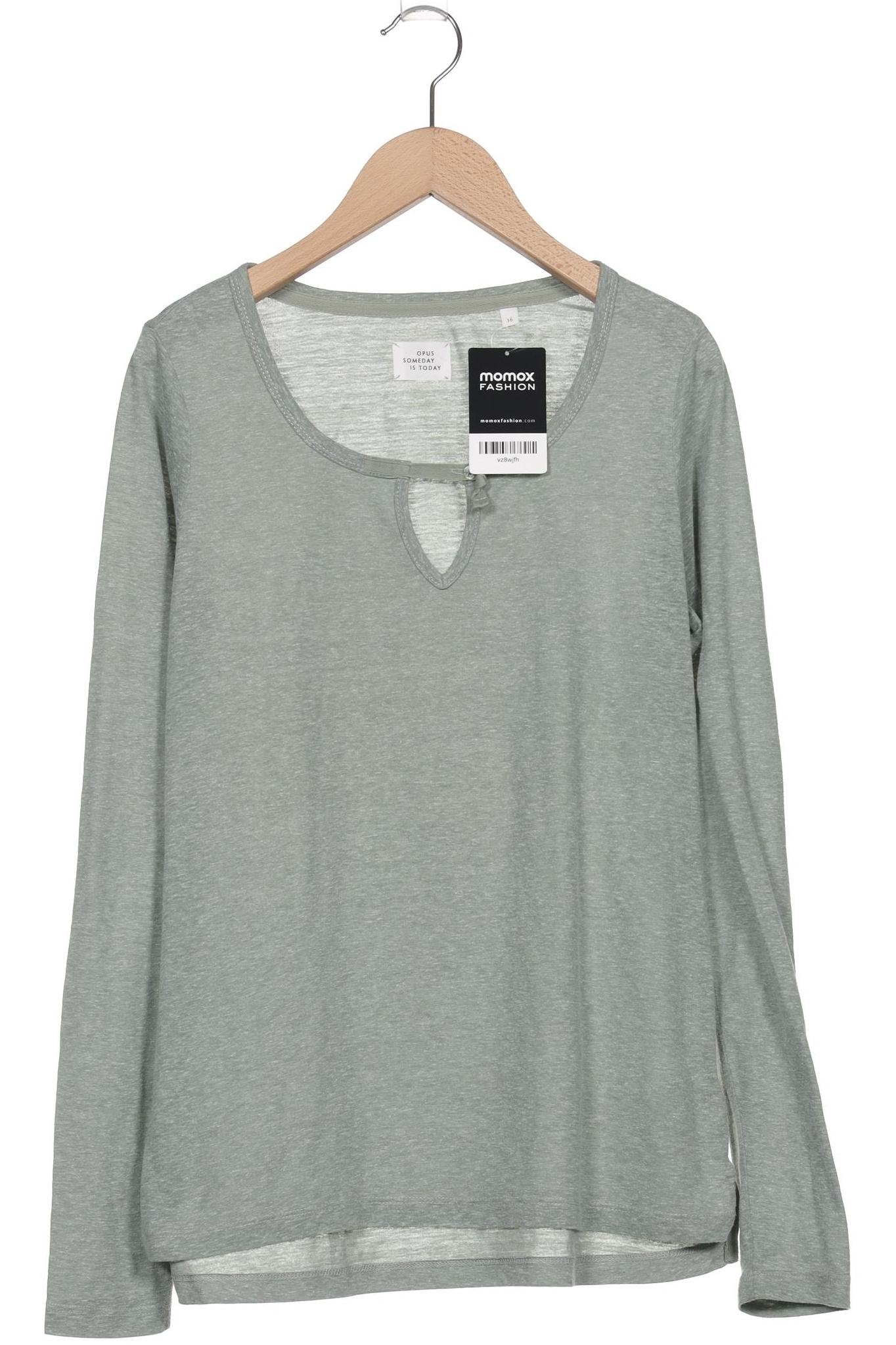 

Opus Damen Langarmshirt, türkis, Gr. 36