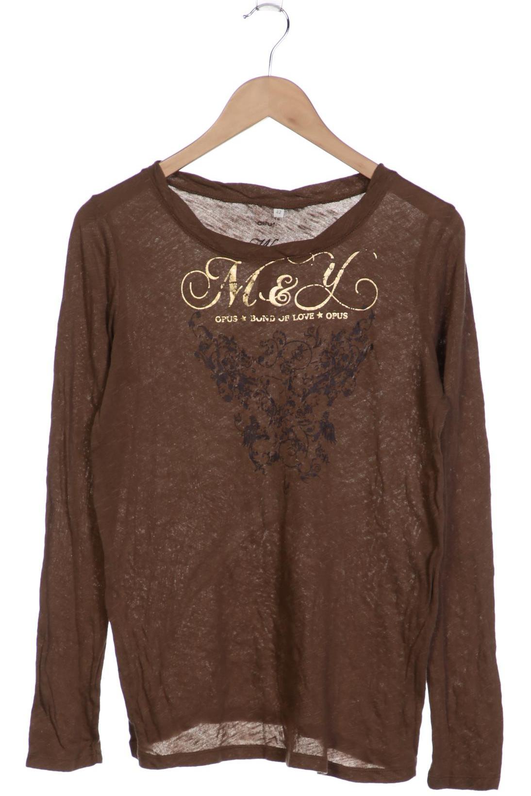 

Opus Damen Langarmshirt, braun, Gr. 42