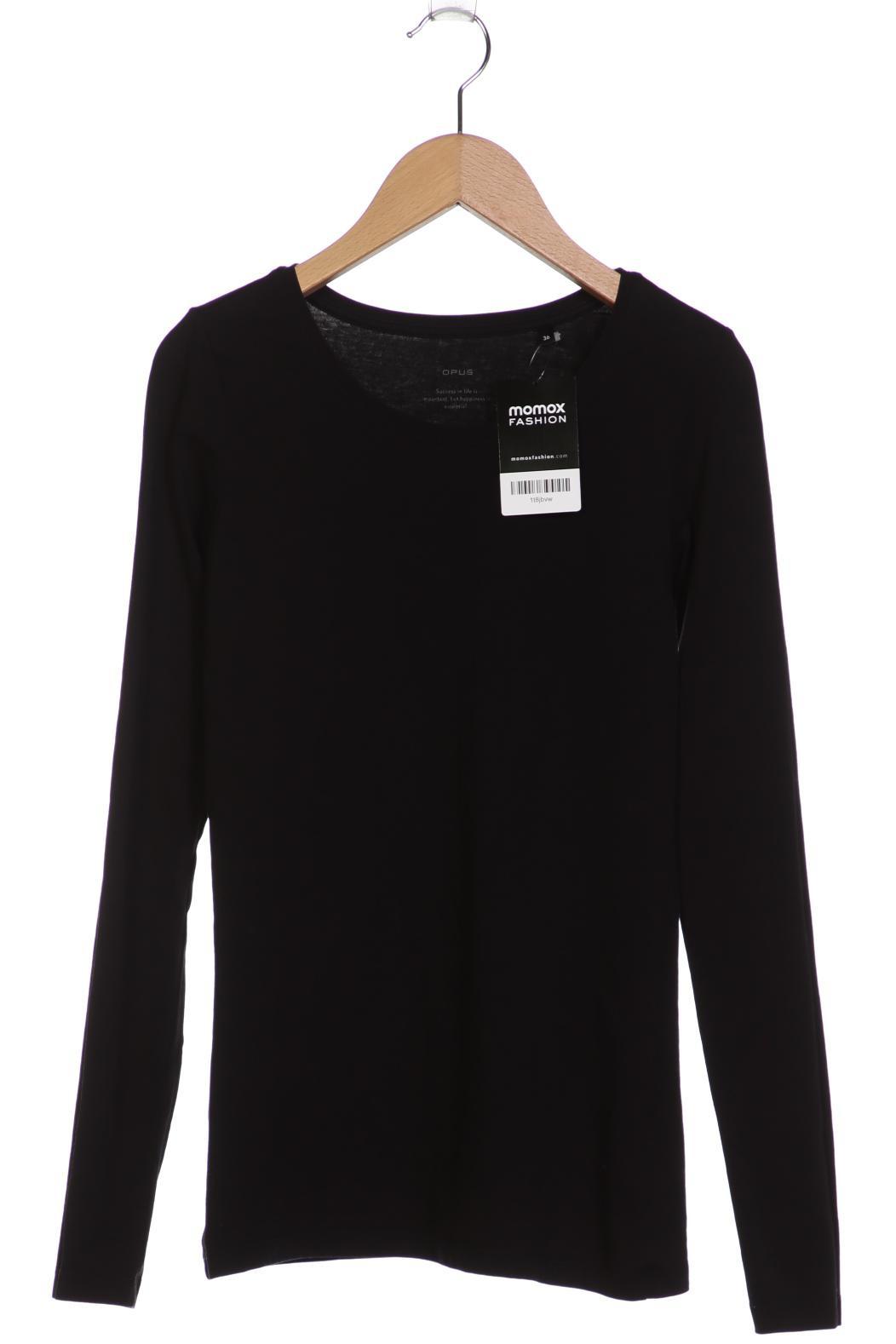 

Opus Damen Langarmshirt, schwarz, Gr. 36