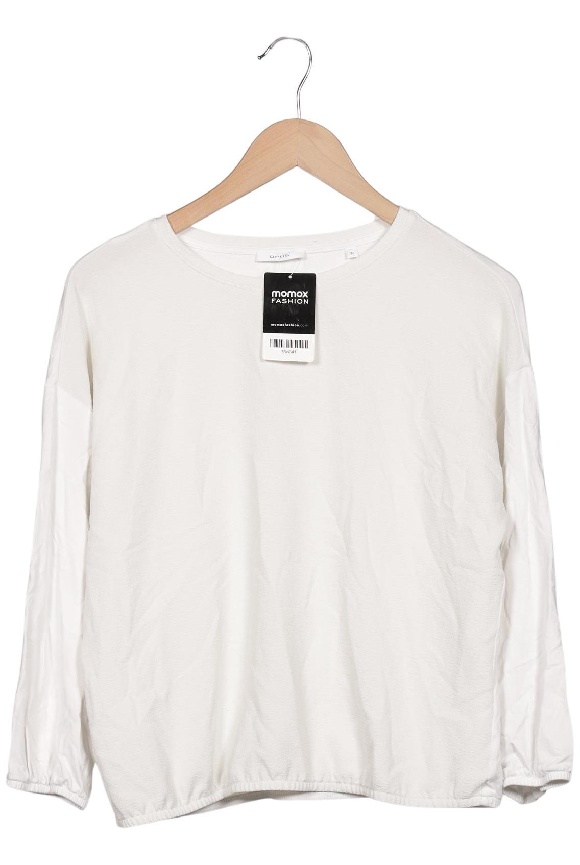 

Opus Damen Langarmshirt, weiß, Gr. 36