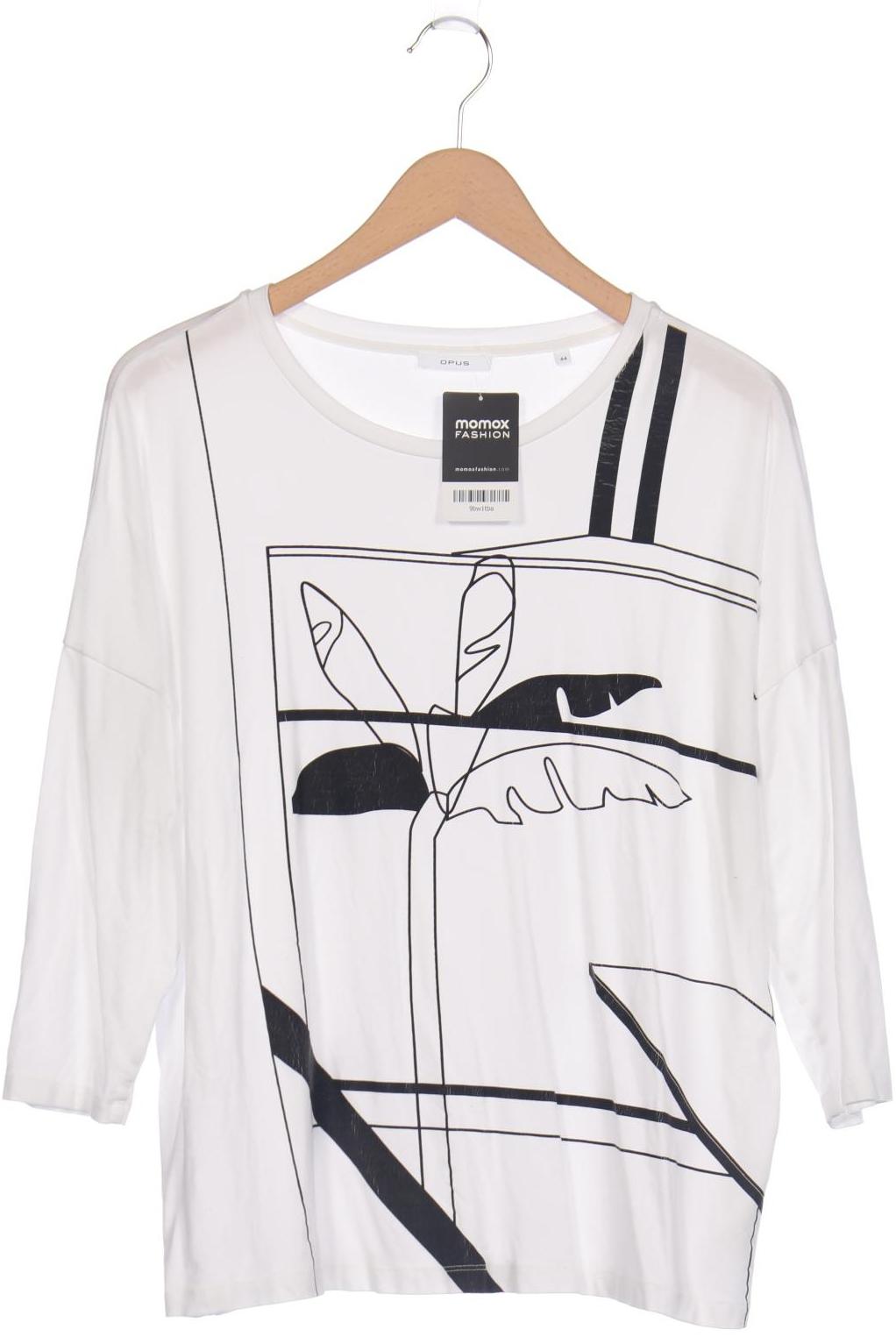 

Opus Damen Langarmshirt, weiß, Gr. 44