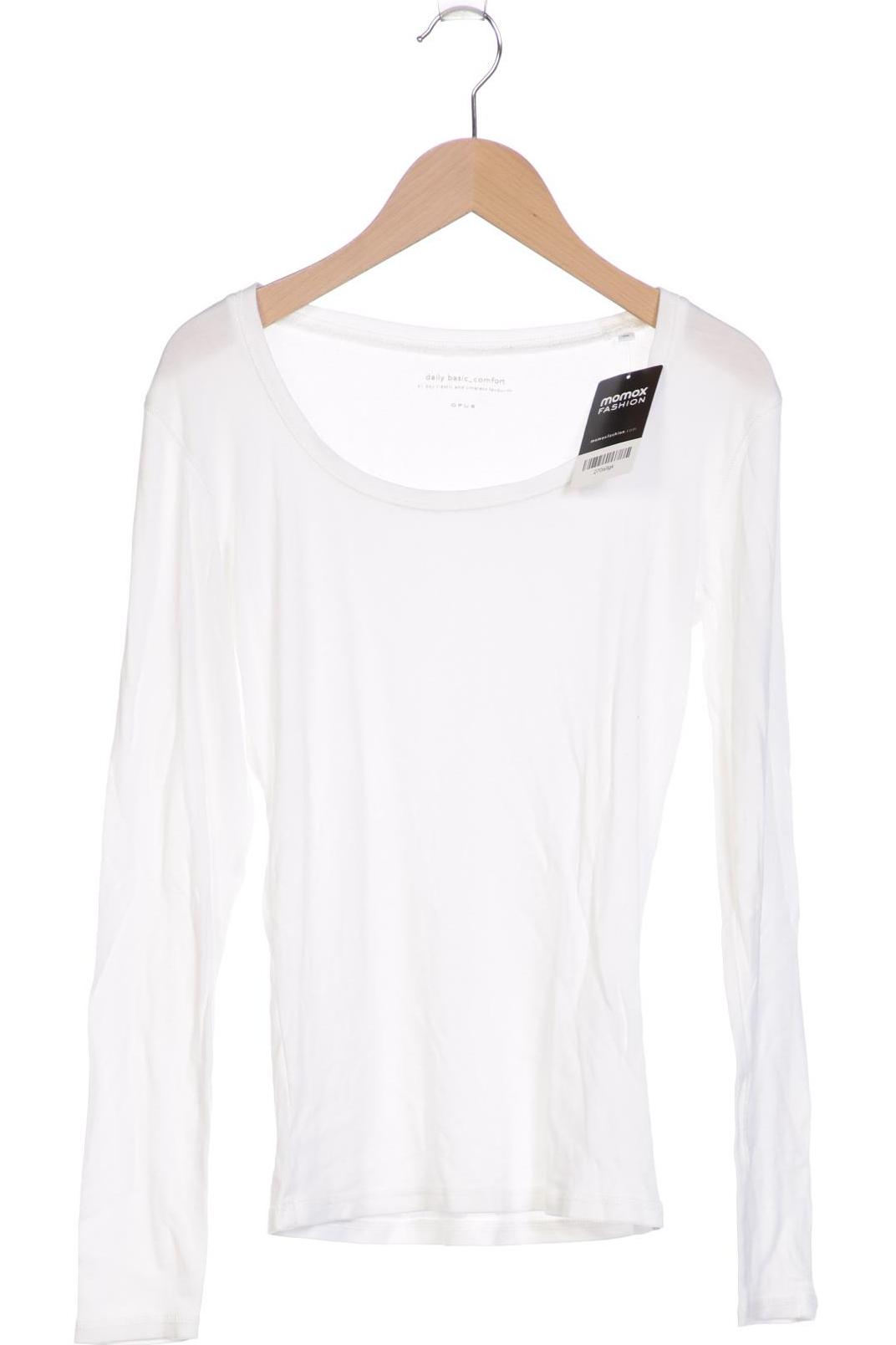 

Opus Damen Langarmshirt, weiß, Gr. 36