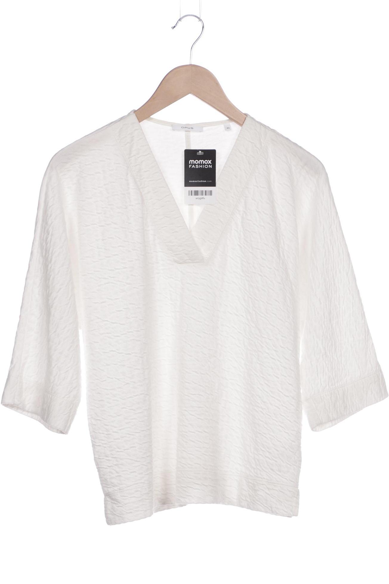 

Opus Damen Langarmshirt, weiß, Gr. 40