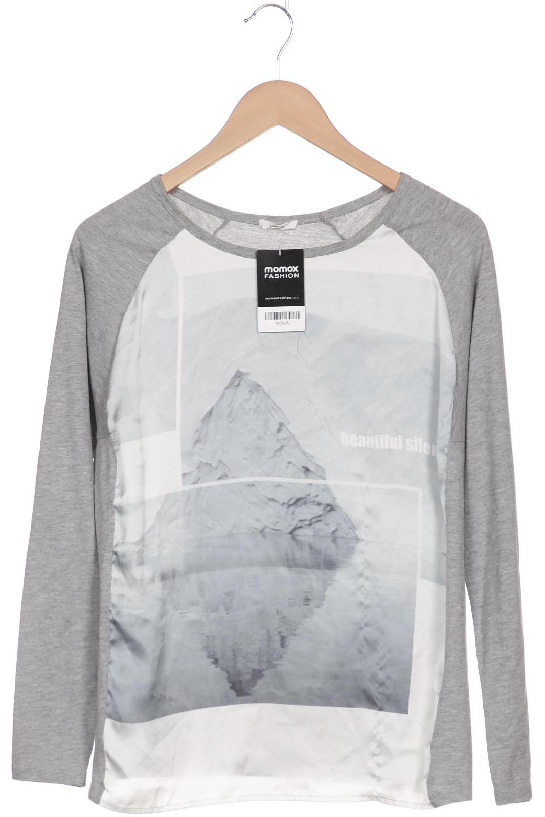 

Opus Damen Langarmshirt, grau, Gr. 36