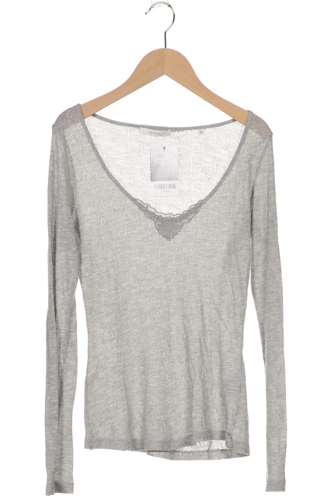 

Opus Damen Langarmshirt, grau, Gr. 36