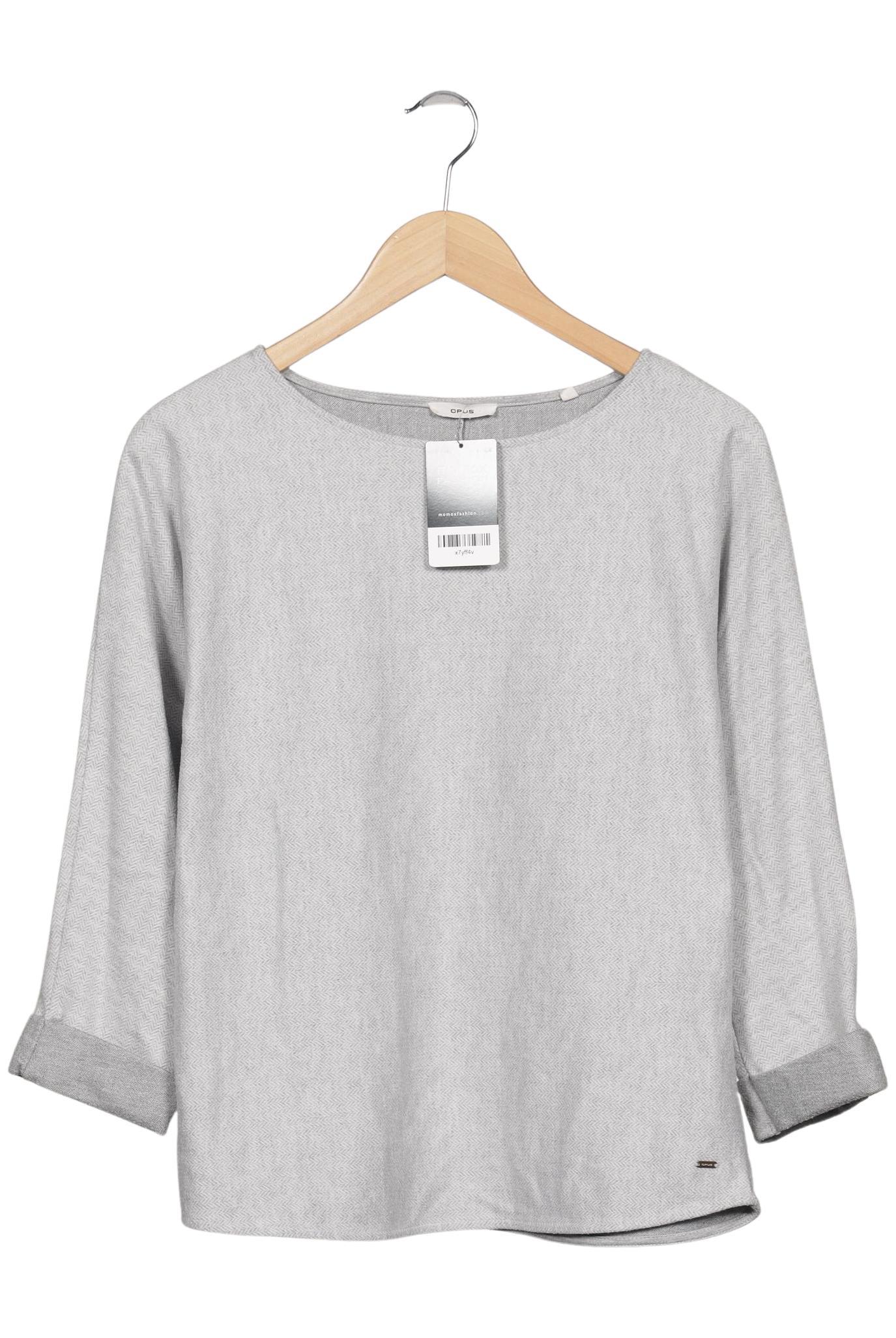 

Opus Damen Langarmshirt, grau, Gr. 36