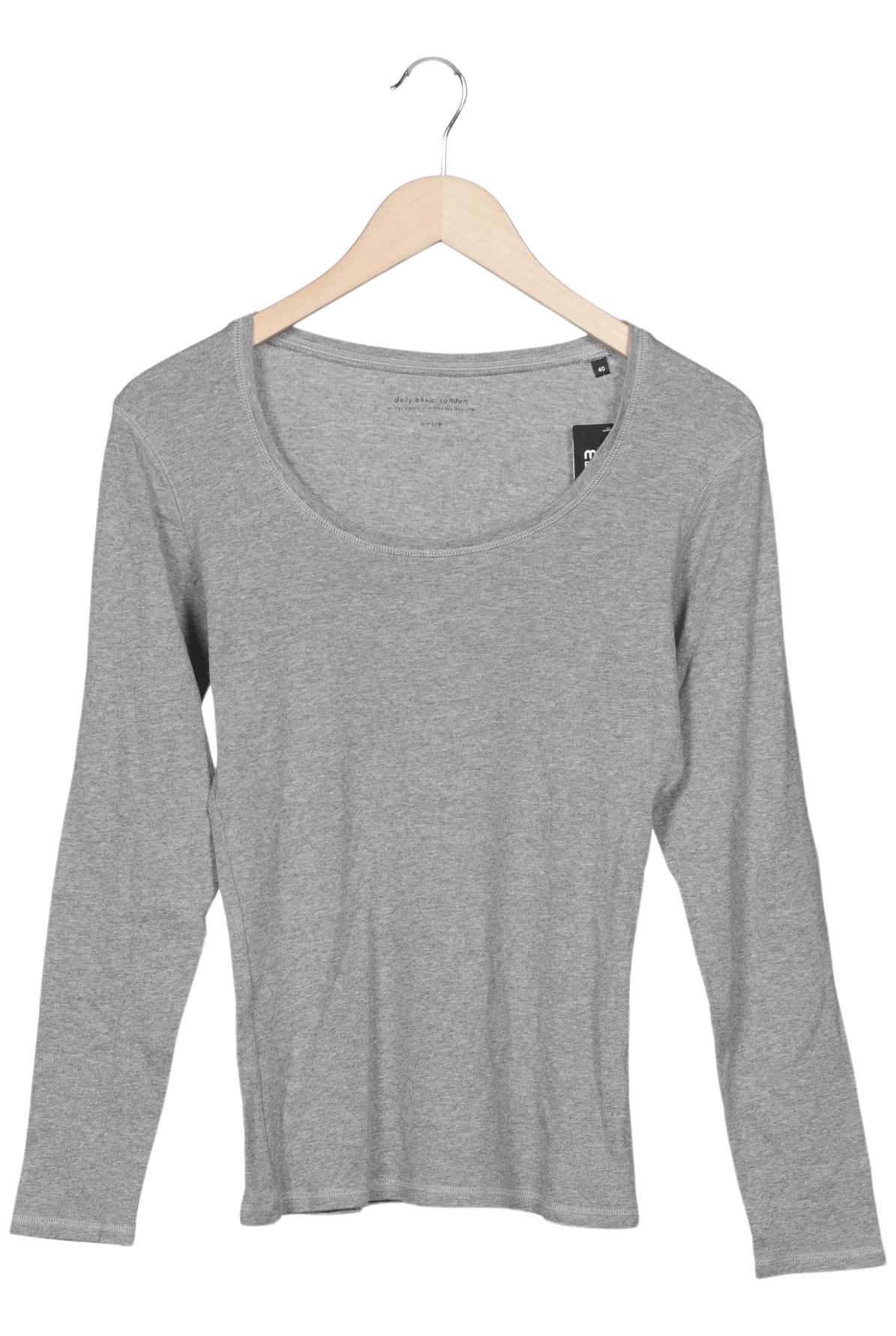 

Opus Damen Langarmshirt, grau, Gr. 40