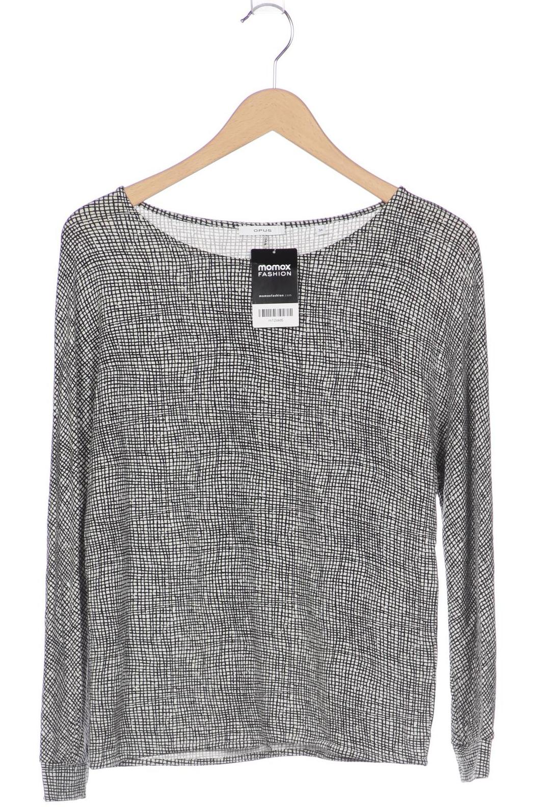 

Opus Damen Langarmshirt, weiß, Gr. 36