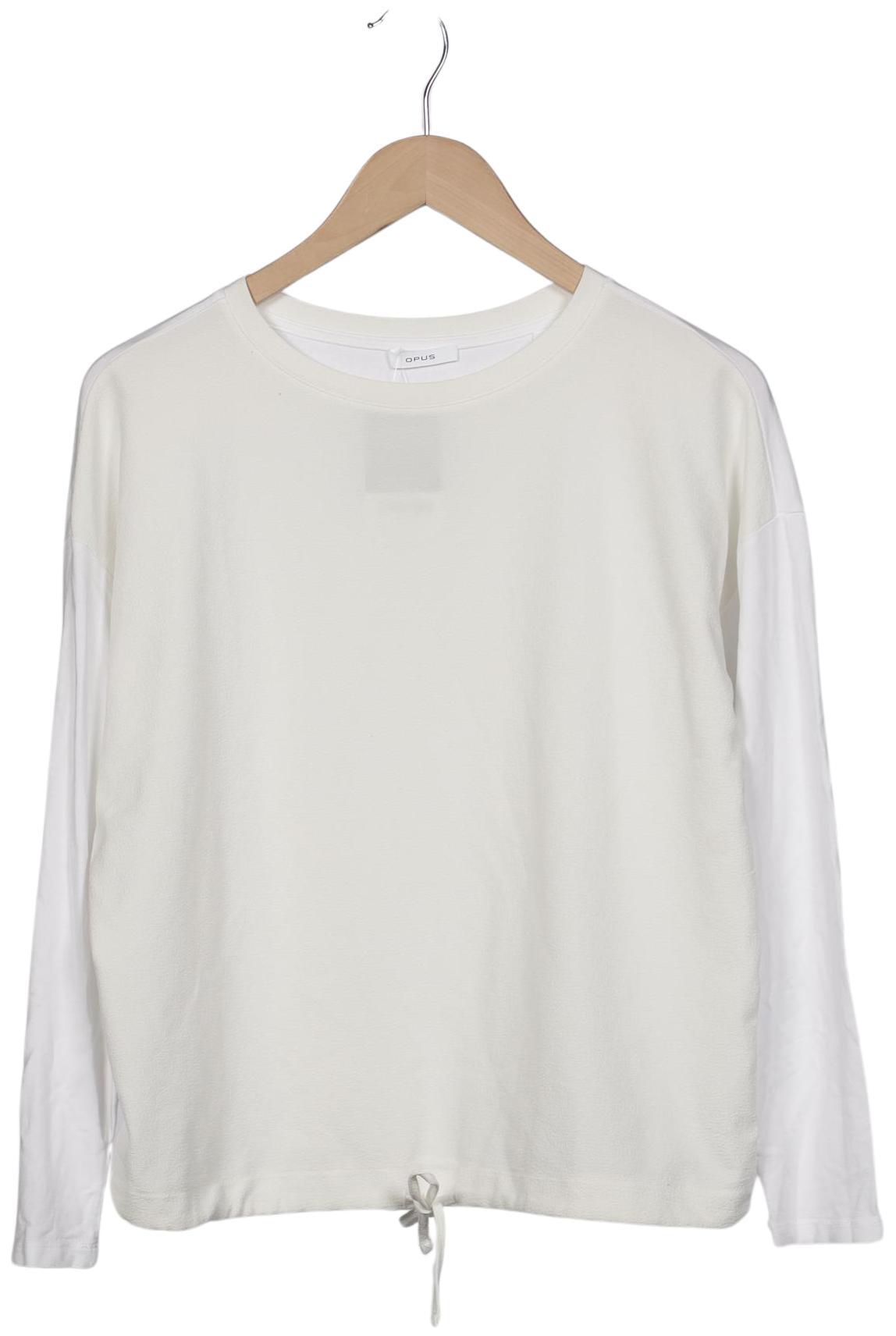 

Opus Damen Langarmshirt, weiß, Gr. 36