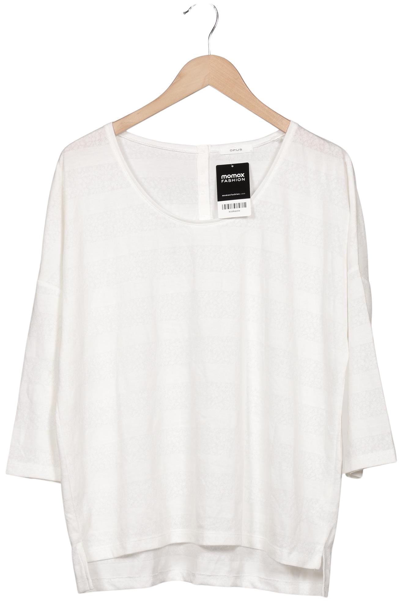 

Opus Damen Langarmshirt, weiß, Gr. 44