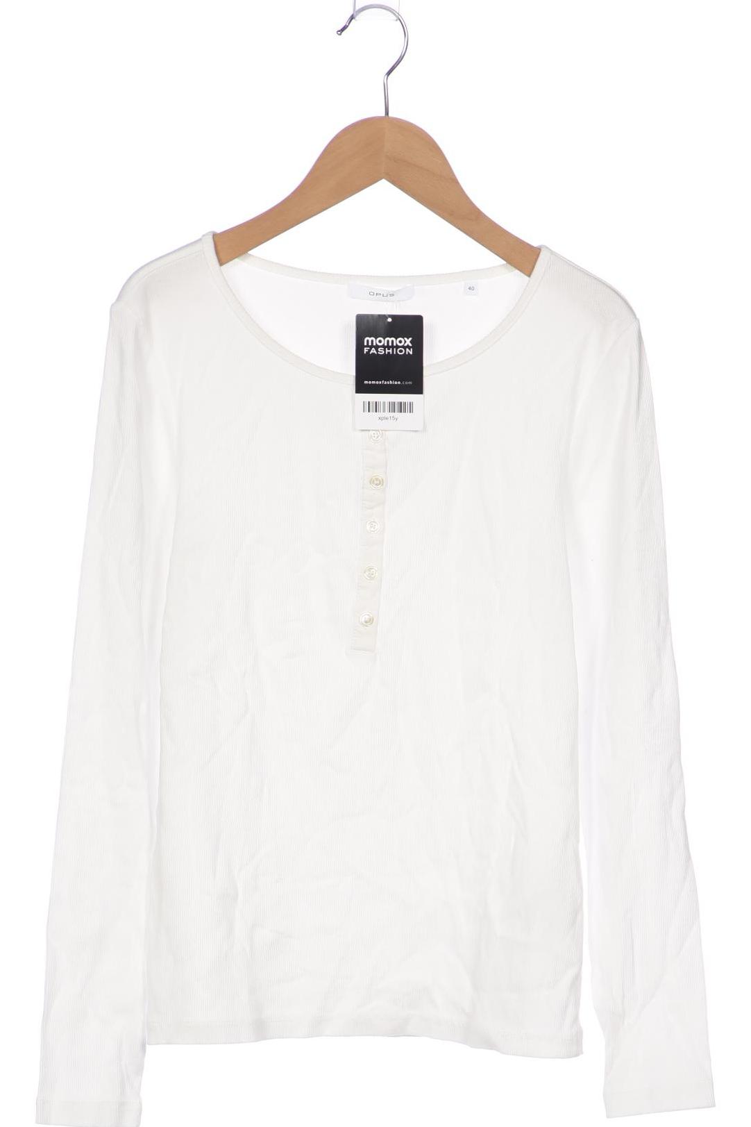 

Opus Damen Langarmshirt, weiß, Gr. 40