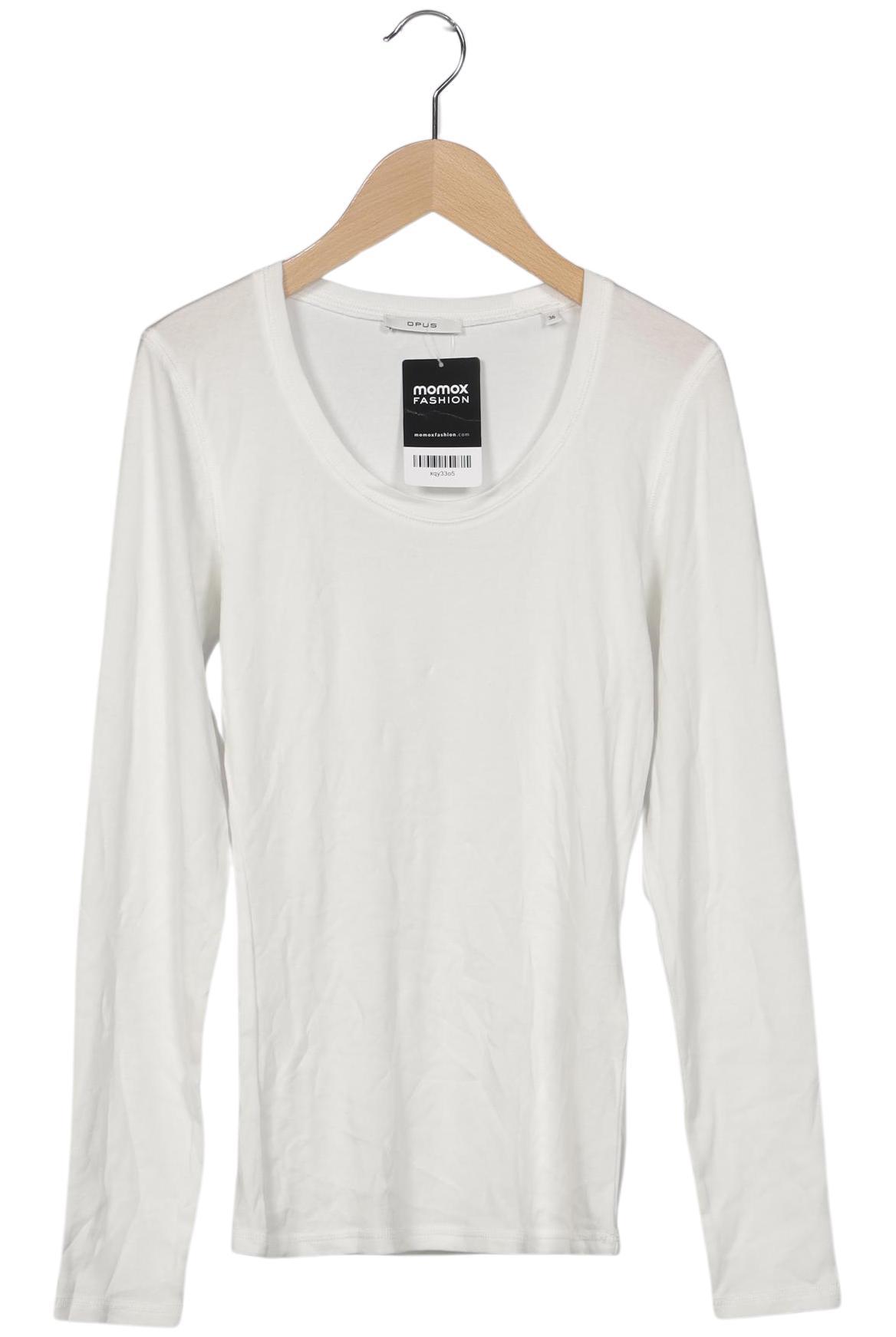 

Opus Damen Langarmshirt, weiß, Gr. 36
