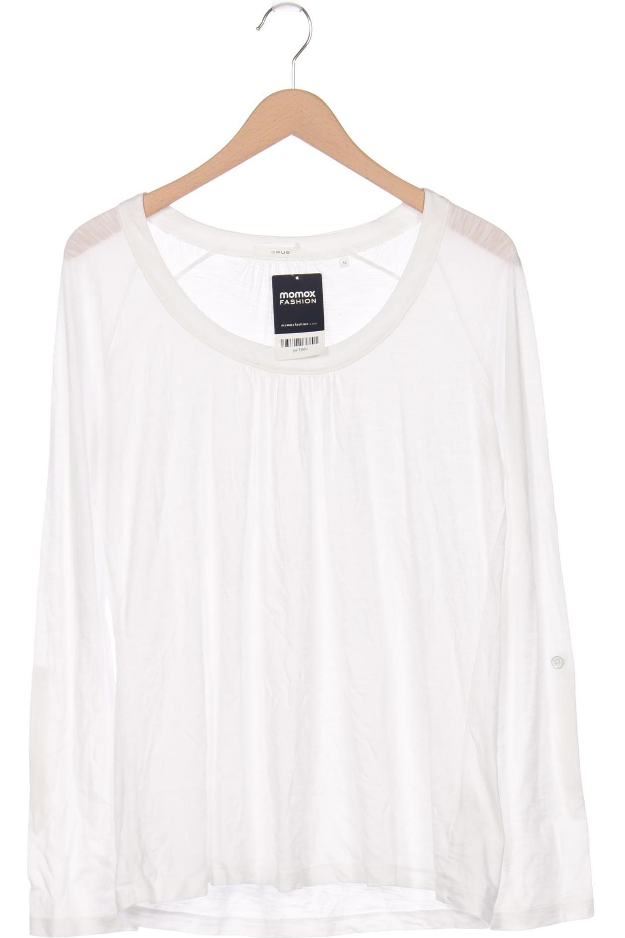 

Opus Damen Langarmshirt, weiß, Gr. 42