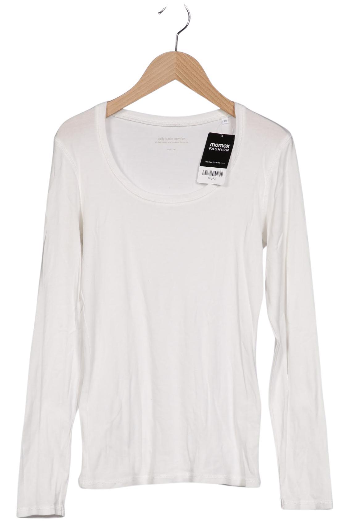 

Opus Damen Langarmshirt, weiß, Gr. 38