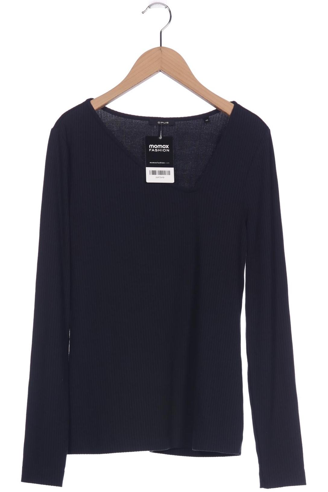 

Opus Damen Langarmshirt, schwarz, Gr. 40