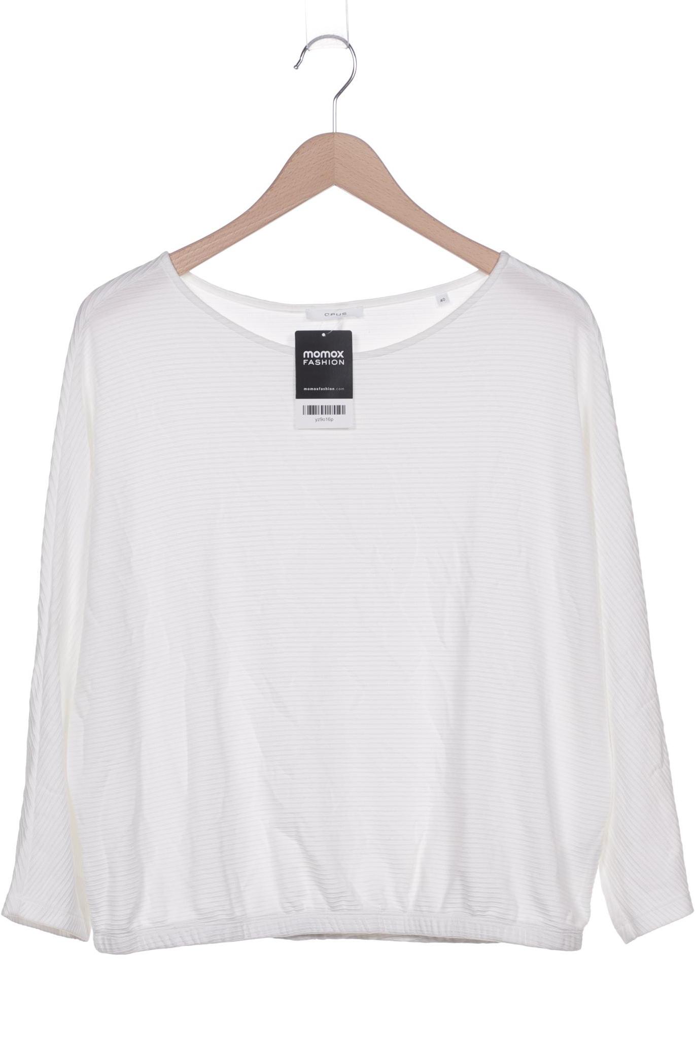 

Opus Damen Langarmshirt, weiß, Gr. 40